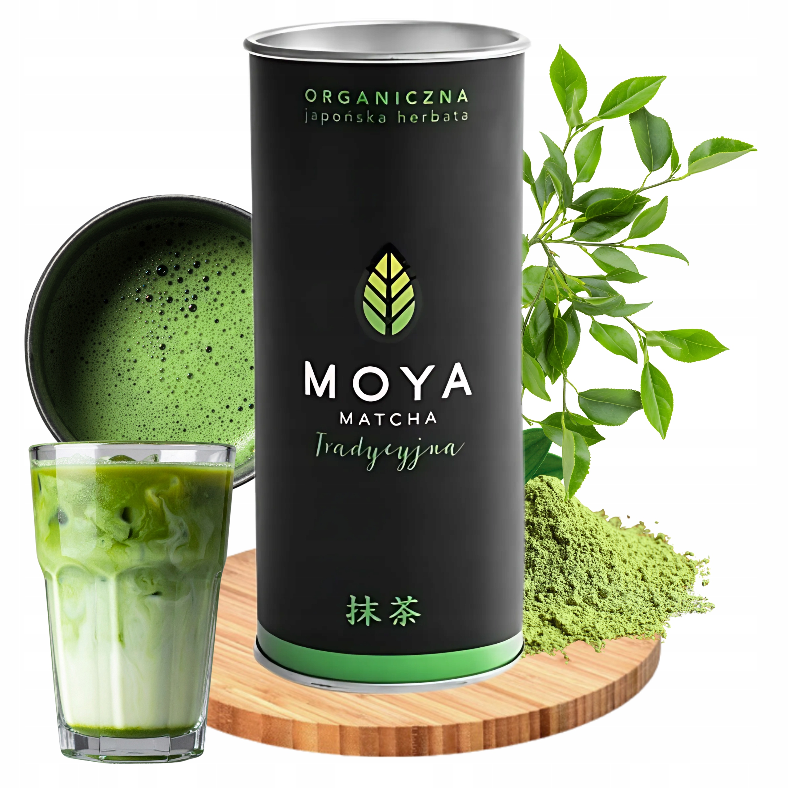 Matcha herbata japońska zielona tradycyjna Moya Bio organiczna 30g Puszka