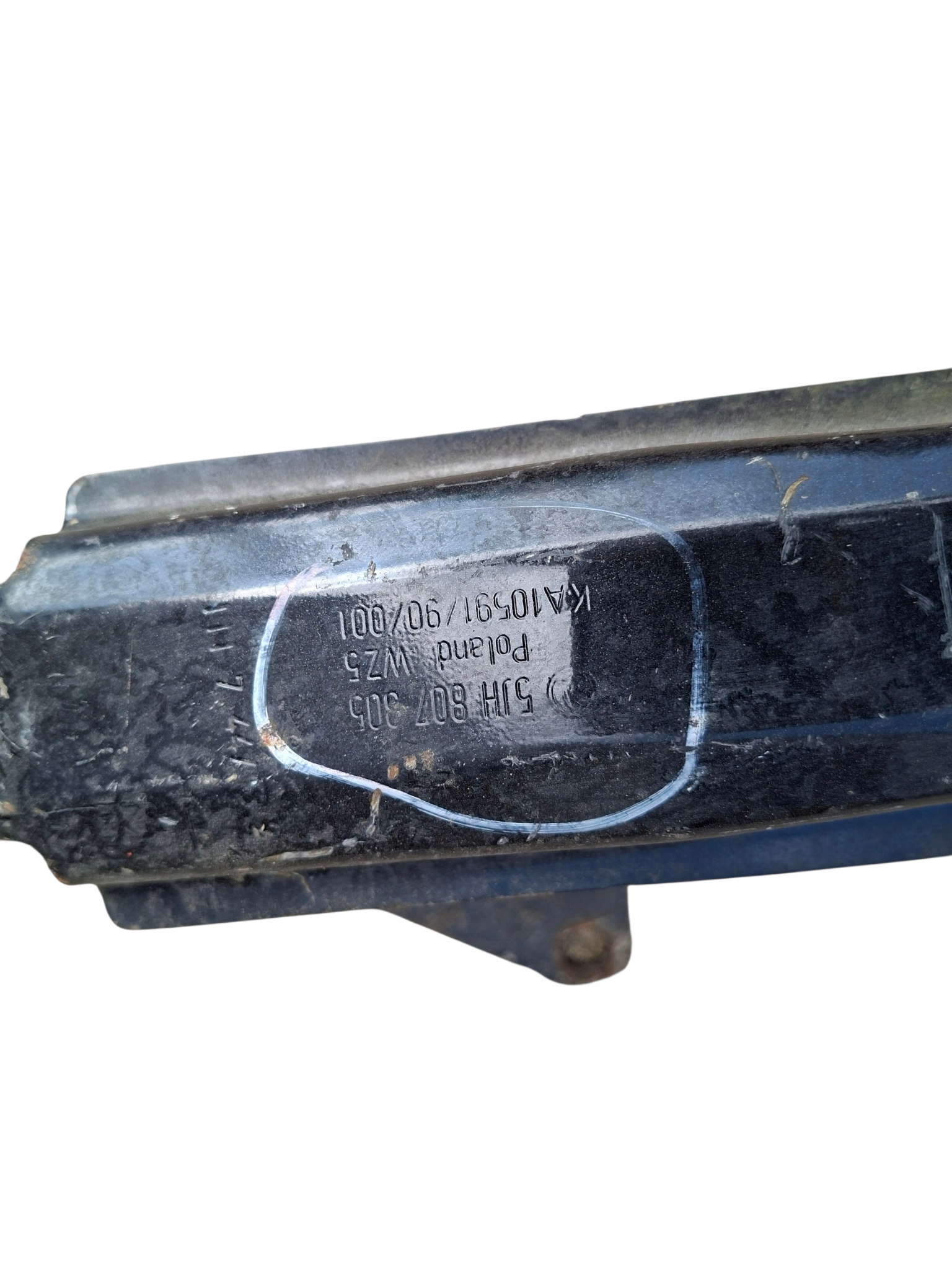 pillar bumper support rear part SKODA RAPID 5JH807305