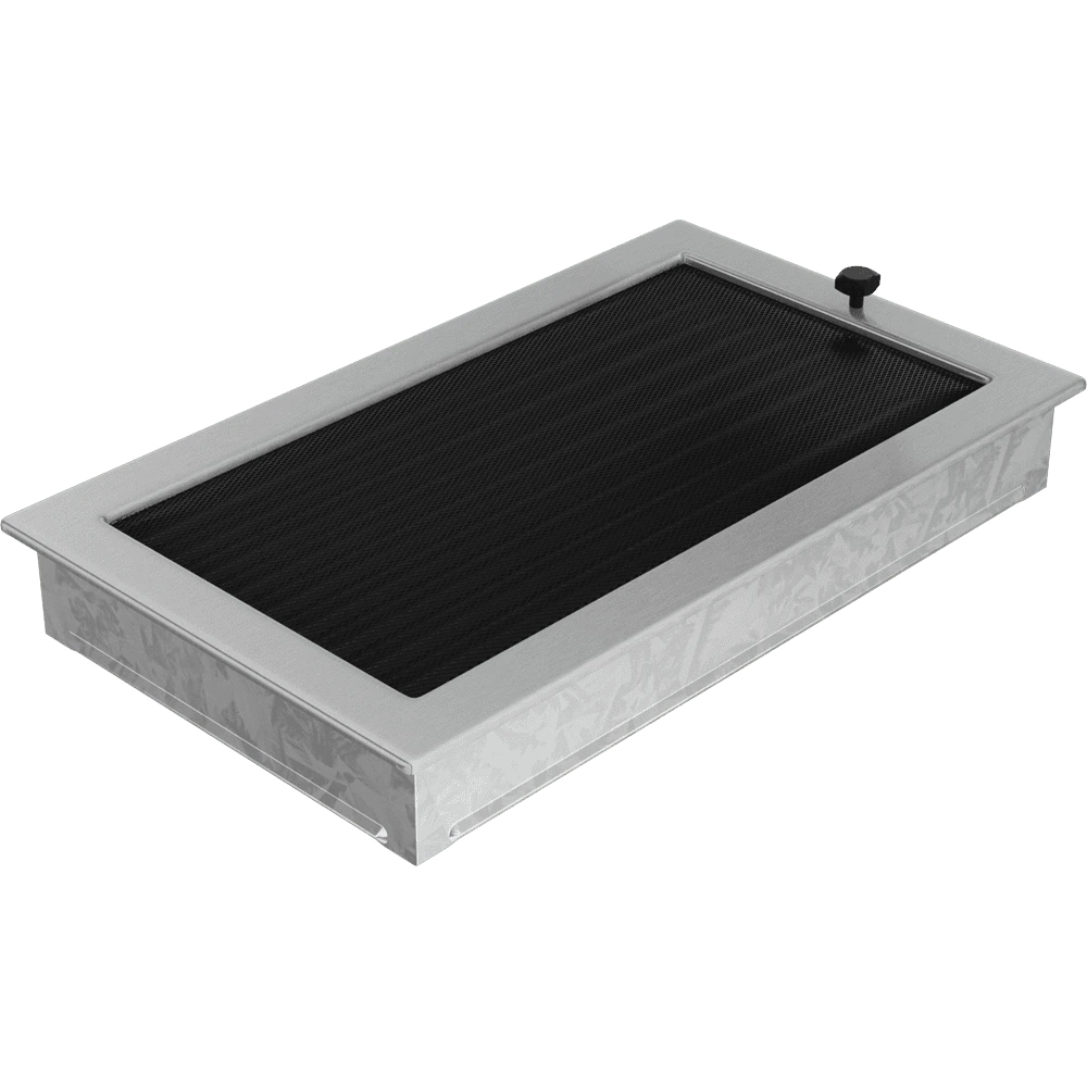 Kratki Krbová mřížka 22x37 Basic broušený nerez s žaluzií