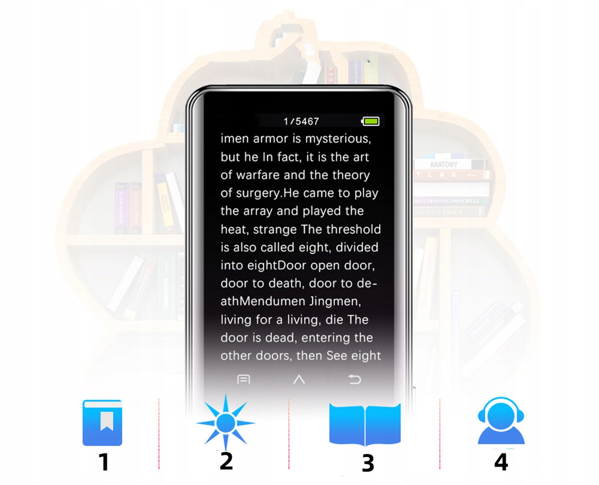 Odtwarzacz Bluetooth 1,8calowy wyświetlacz TFT MP4 Model A16G