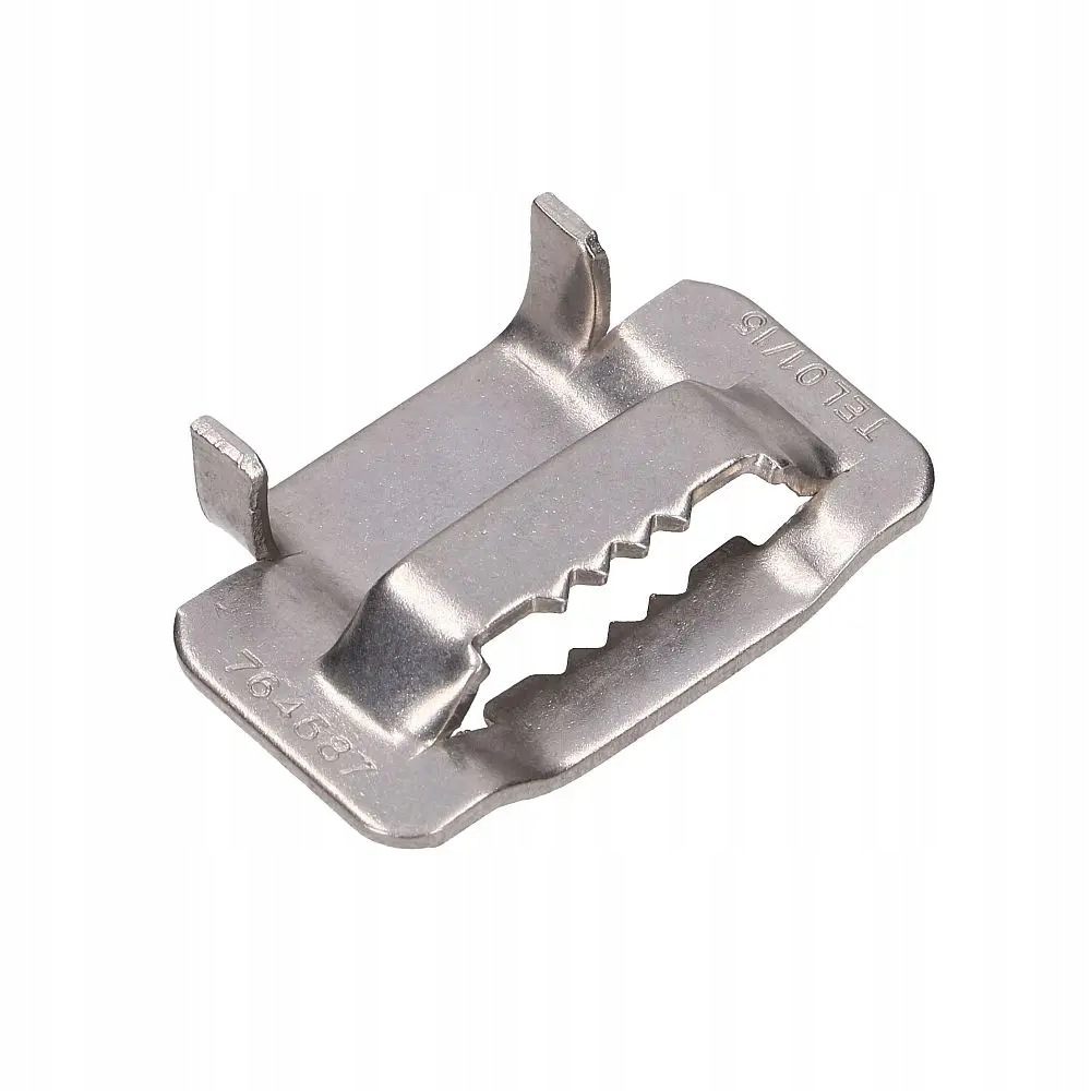 Extralink Klamerka stalowa do taśmy stalowej 20mm, z ząbkami Extralink