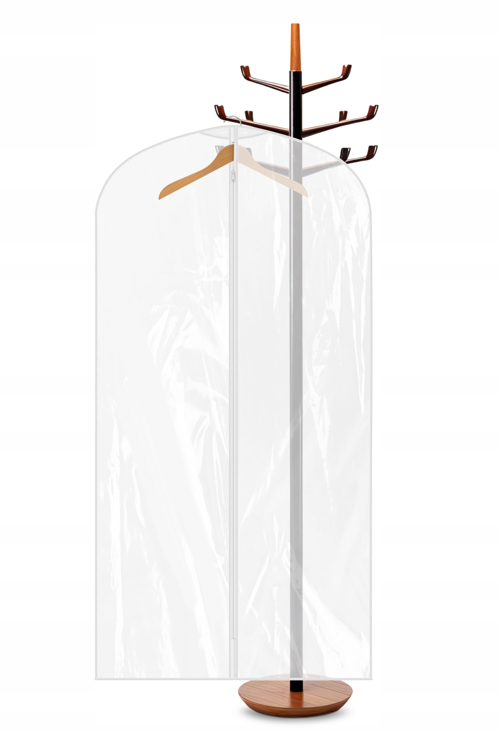 POKROWIEC NA SUKNIĘ ŚLUBNĄ, WIECZOROWĄ - PRZEZROCZYSTY 90x180 ( TF180B ) Model 90x180