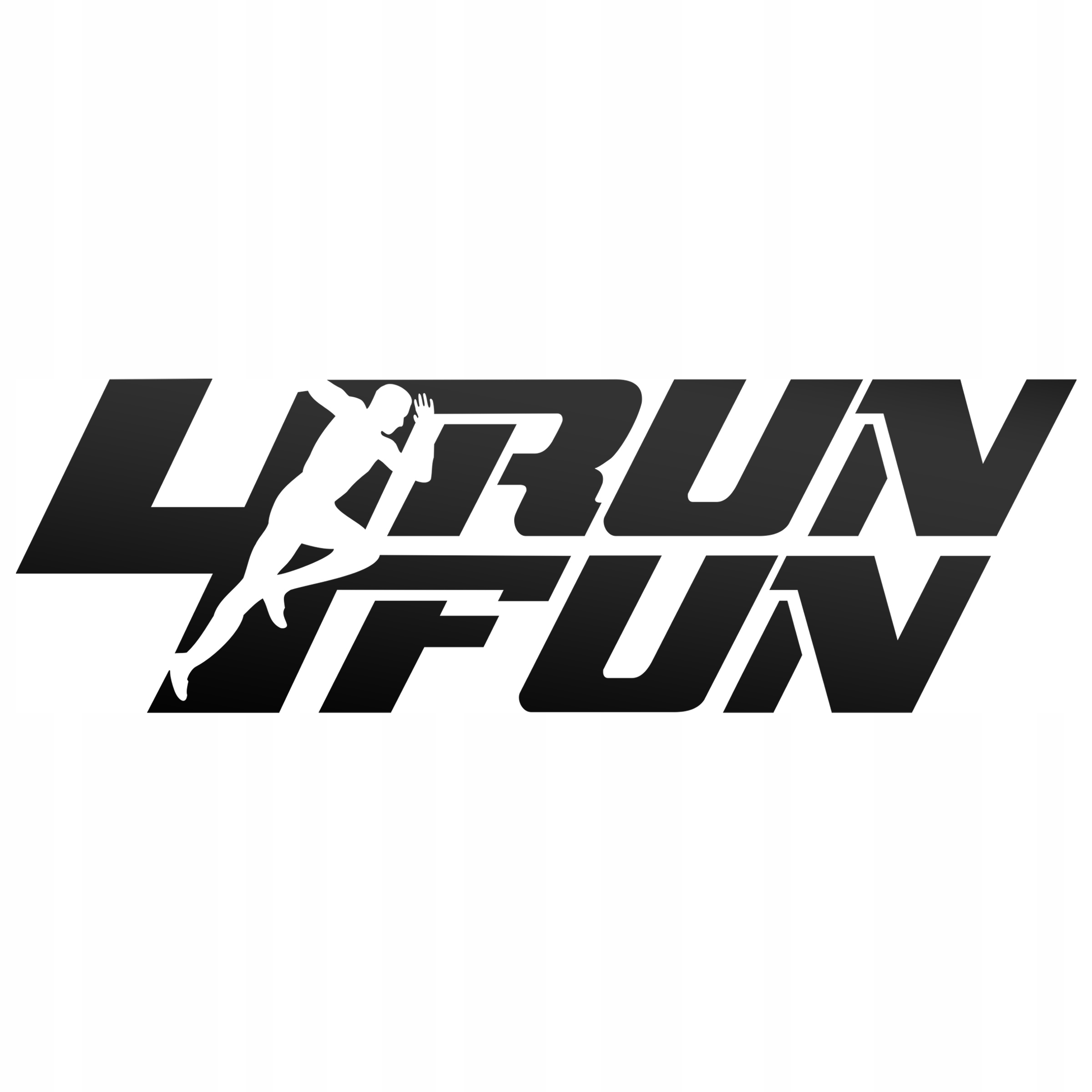 

Naklejka Na Samochód Dla Biegacza Run 4 Fun Czarna