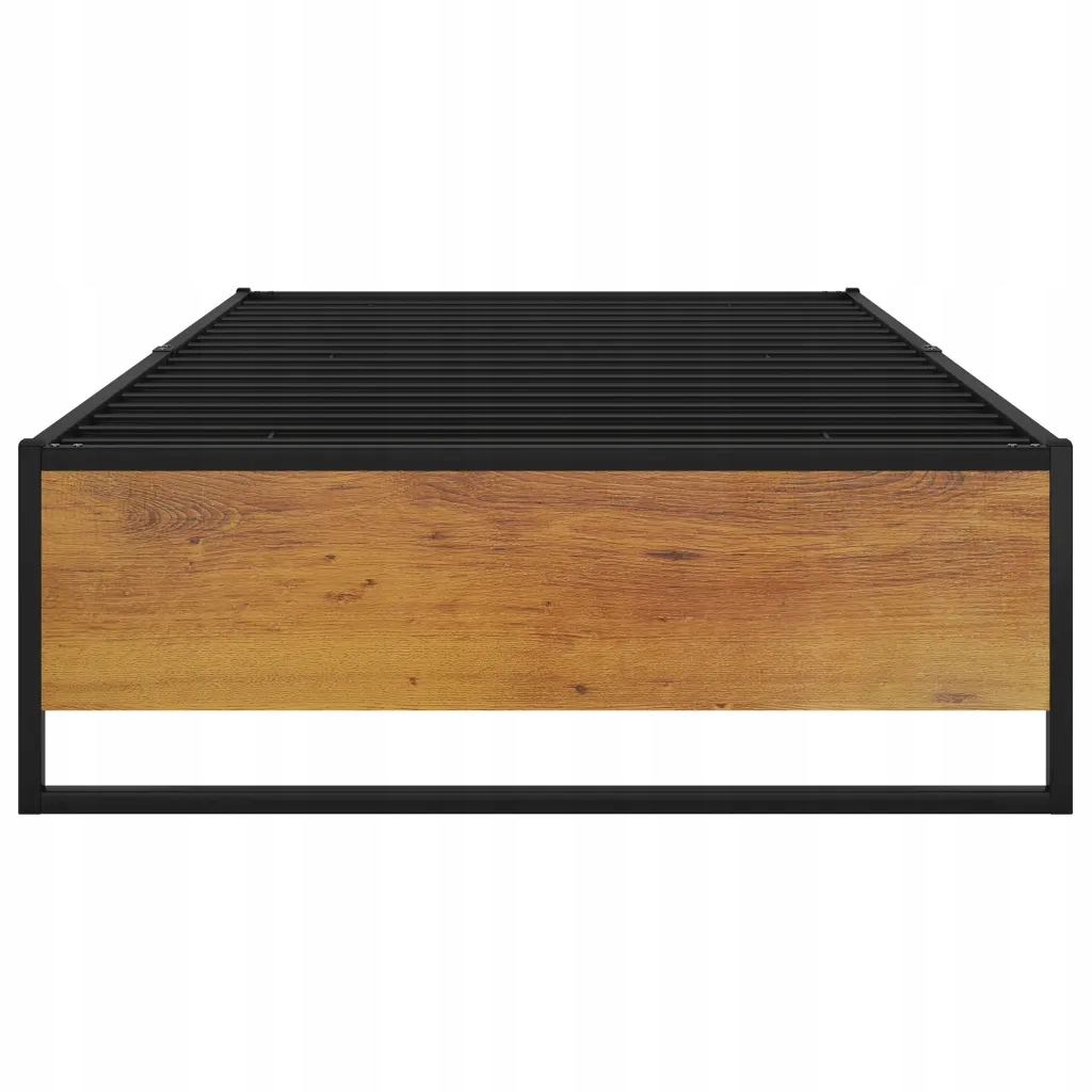 Rama łóżka czarna metalowa 90x200 cm Rozmiar (cm) 90x200