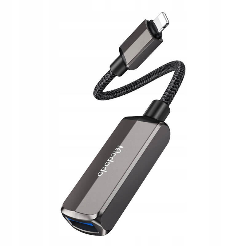 MCDODO ADAPTER PRZEJŚCIÓWKA 2W1 DO IPHONE LIGHTNING DO OTG USB 3.0 13CM Marka McDodo