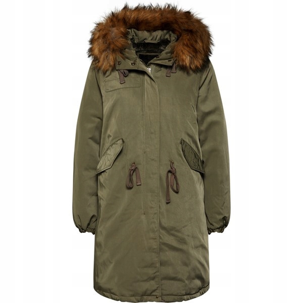 Herrlicher Bunda Parka Khaki Kzm Xs