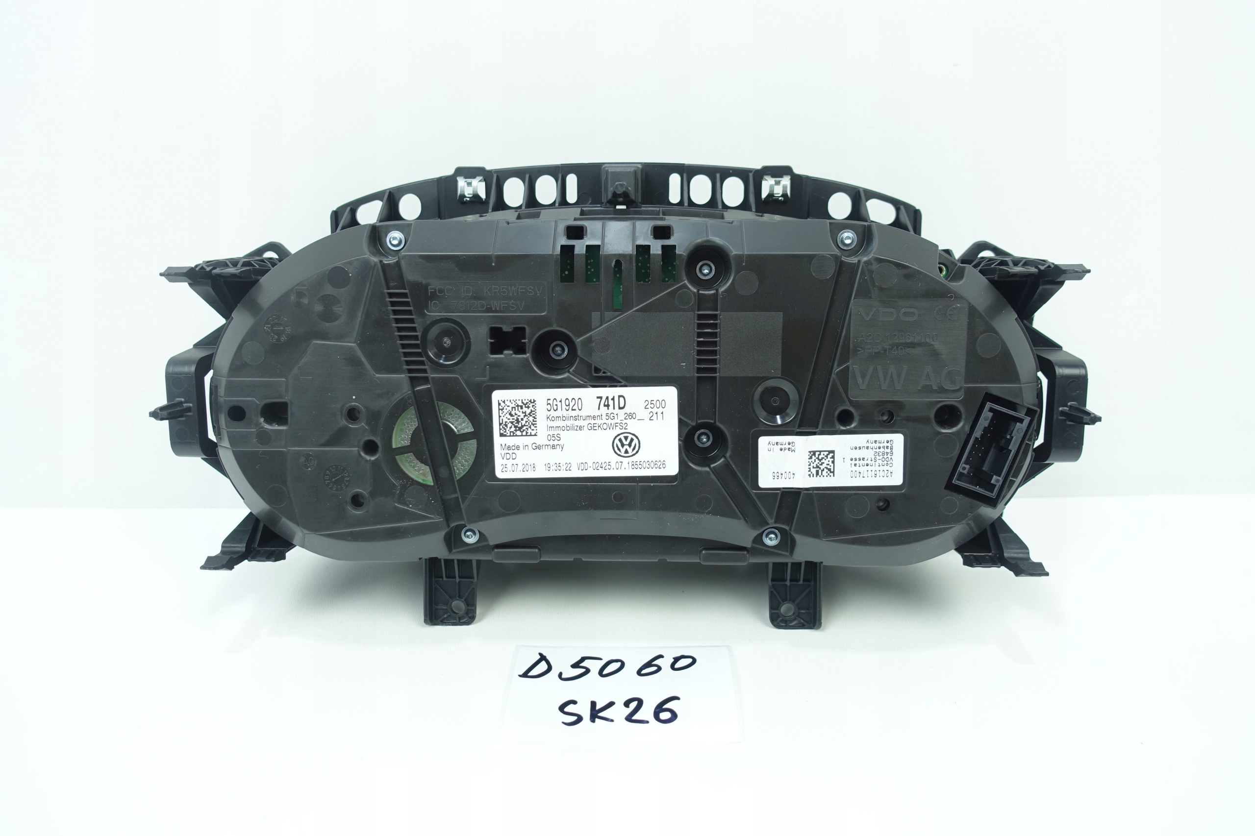 dials dials VW GOLF VII 7 85992KM 5G1920741D