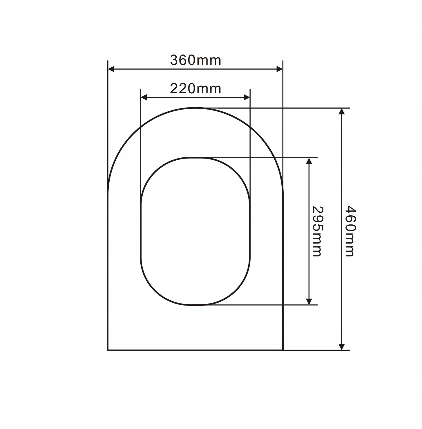Deska sedesowa wolnoopadająca KOMPAKT Długość 44.1 cm