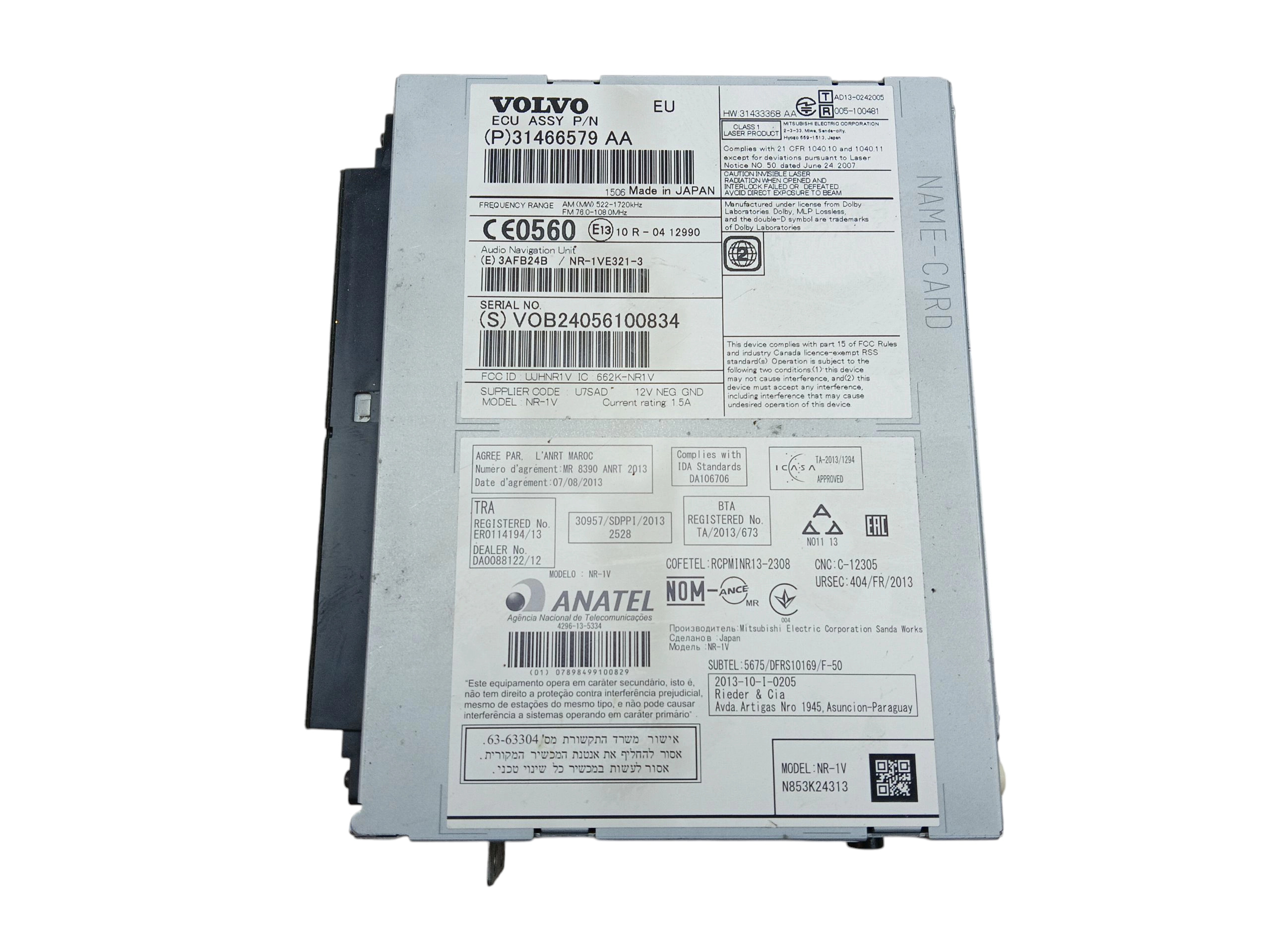 RADIO player VOLVO V40 II (2012-2016)