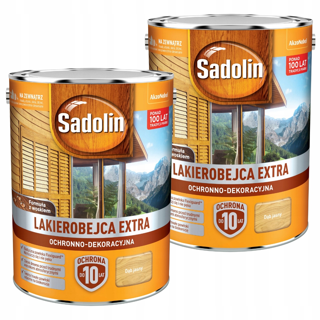 Sadolin Extra Lakobejca 10L Dub Světlý Set 2x5L