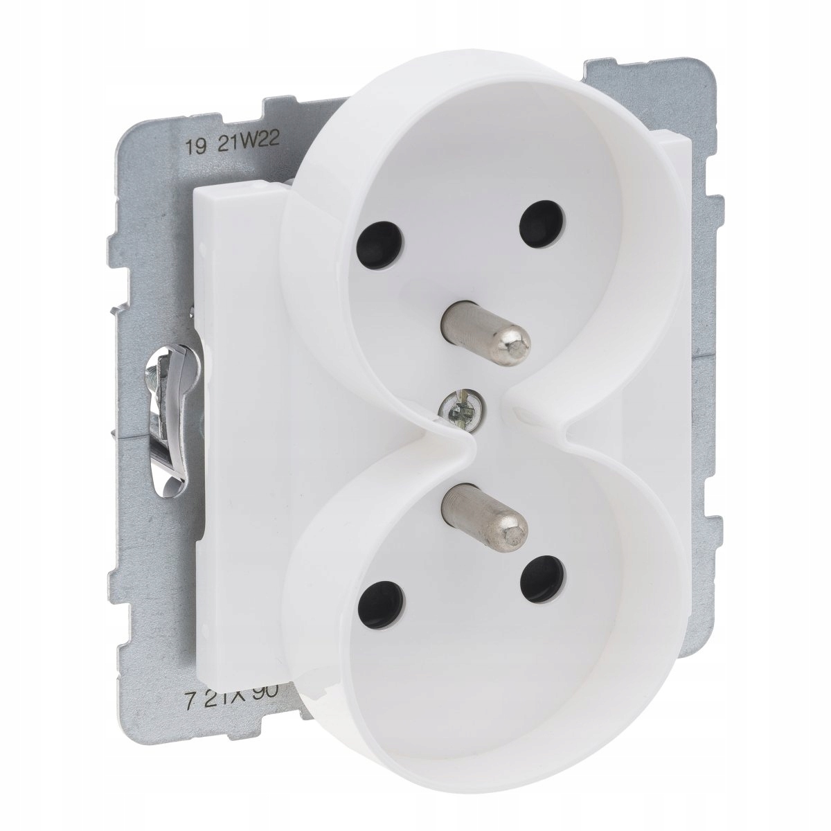 

SUNO2 Gniazdo podwójne 2x2P+Z aluminium 16A 250V z