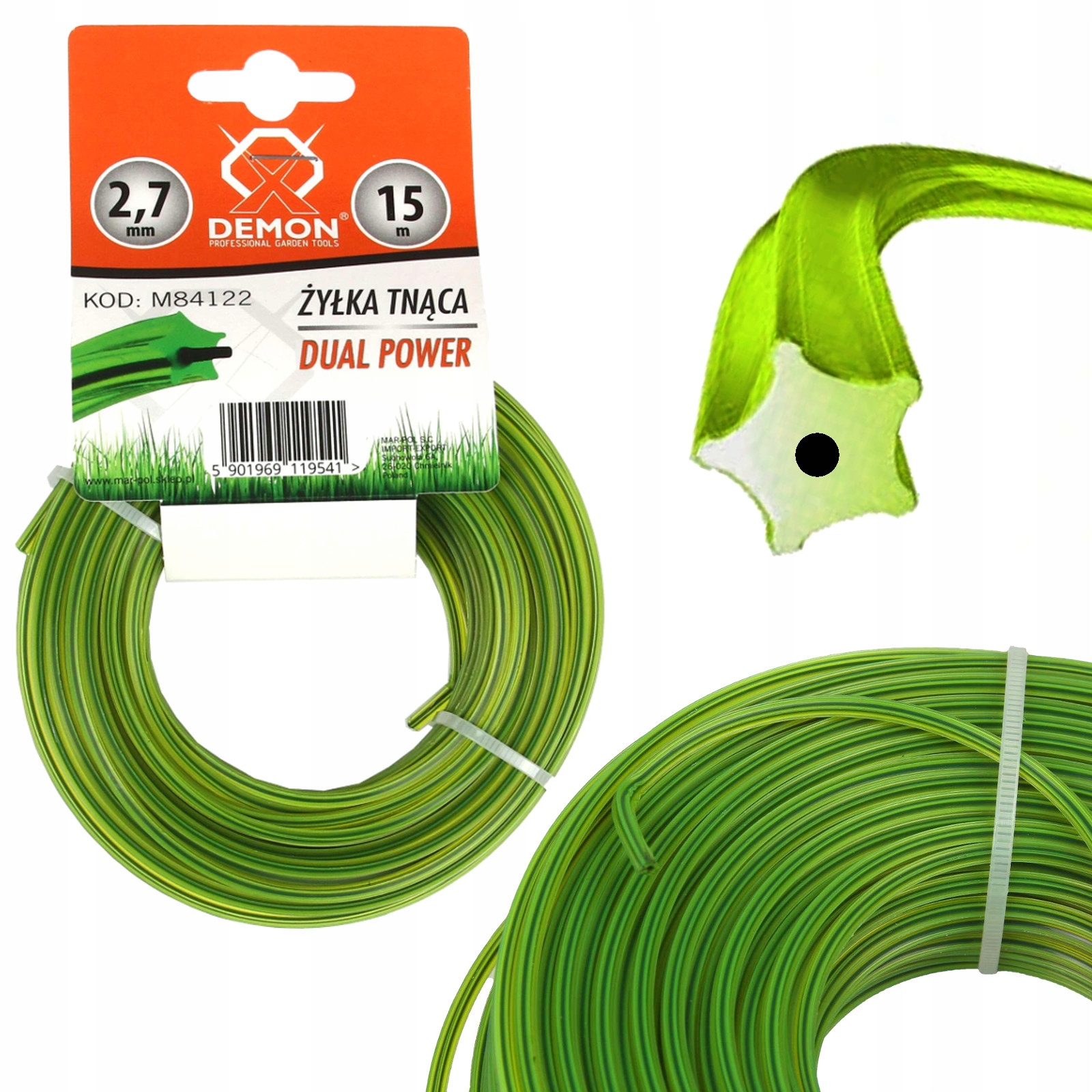 

Żyłka Linka Do Kosy Wzmocniona Gwiazdka 2,7mm 15m