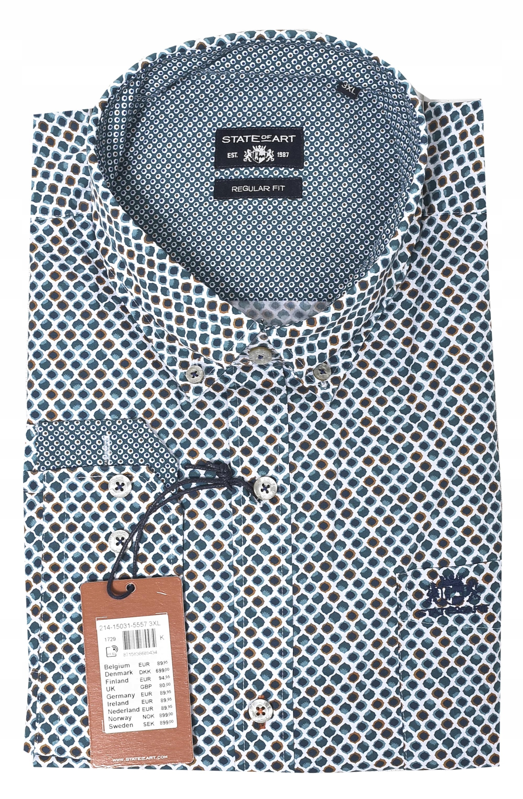 

State Of Art koszula kratka bawełna regular 4XL 49