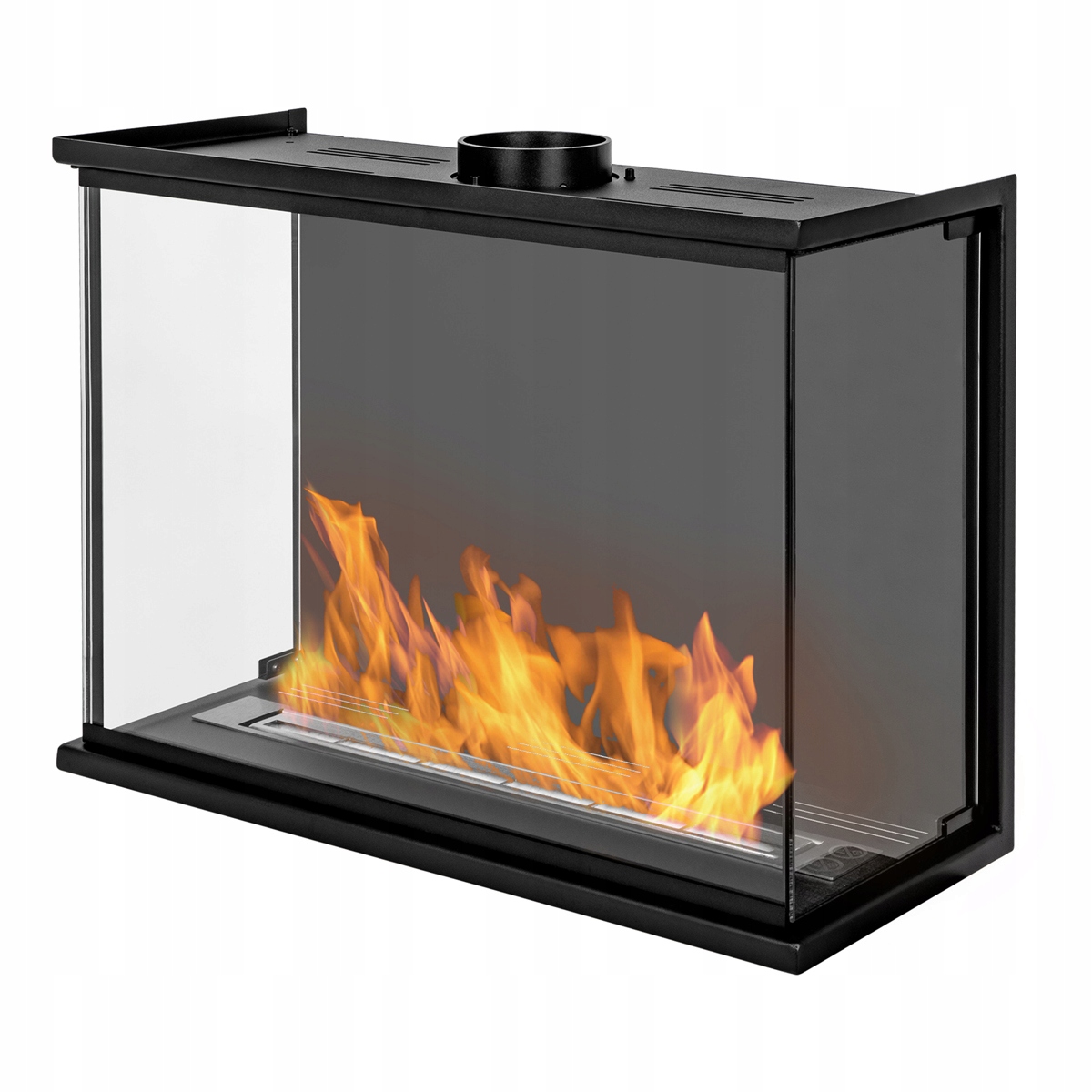 

Biokominek dwustronny 600mm Trzy Pełne Szyby