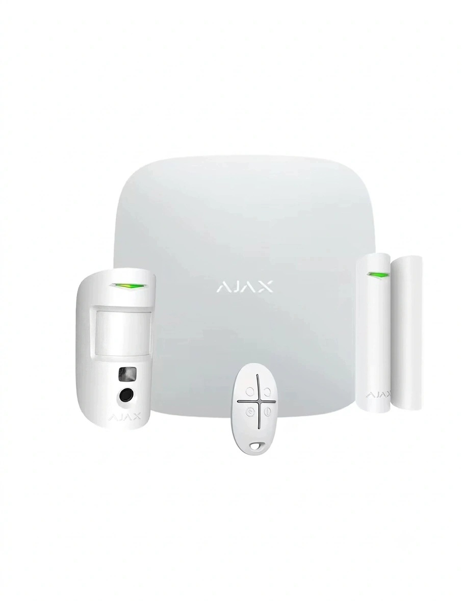 Ajax Systems StarterKit Cam Plus Hdr bílý WiFi alarmový set