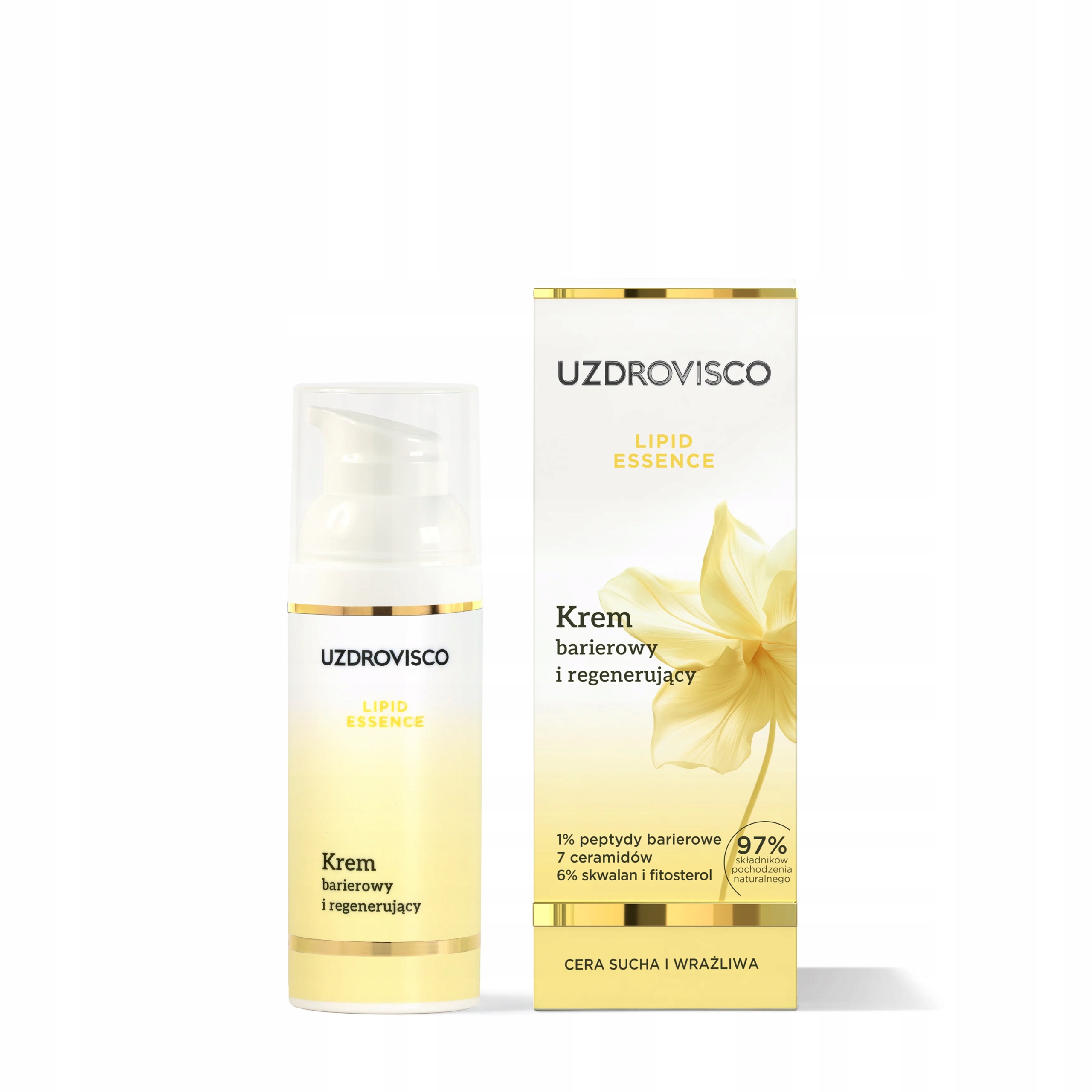 Promašťující krém na obličej Uzdrovisco Lipid Essence den a noc 50 ml