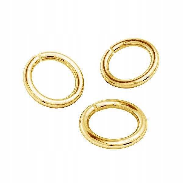 

Ogniwo kółko 0,8x5mm 3 sztuki Srebro 925 pozłac