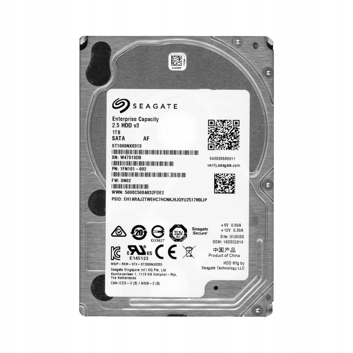 Seagate 1TB 7.2k 128MB Sata III 2.5'' ST1000NX0313