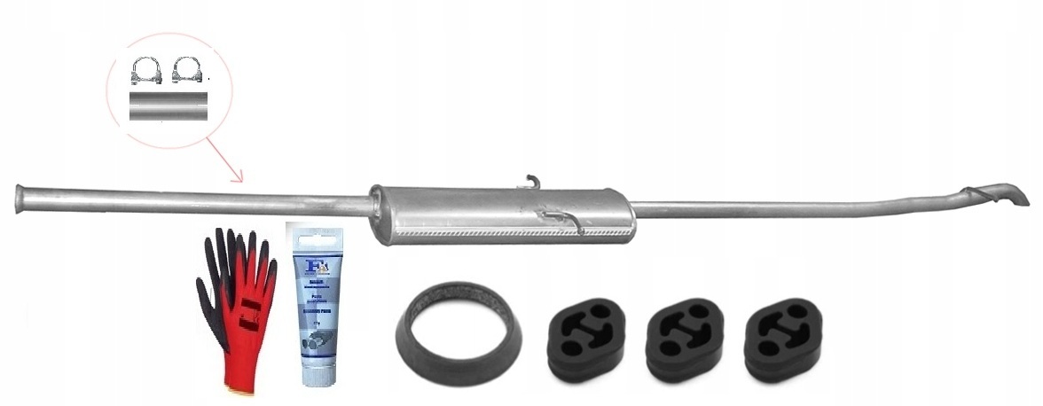 Mercedes A140 A160 A190 Avantgarde (1997-2004) Tlumič bonus