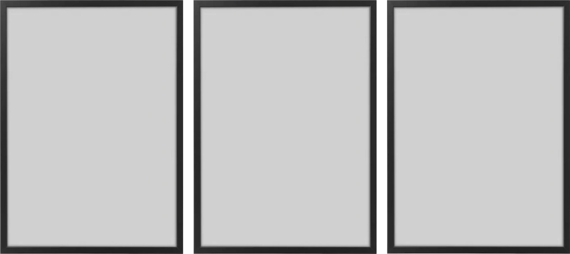 

Ikea ramka Fiskbo 3 sztuki 150x70cm Czarna gr/3cm