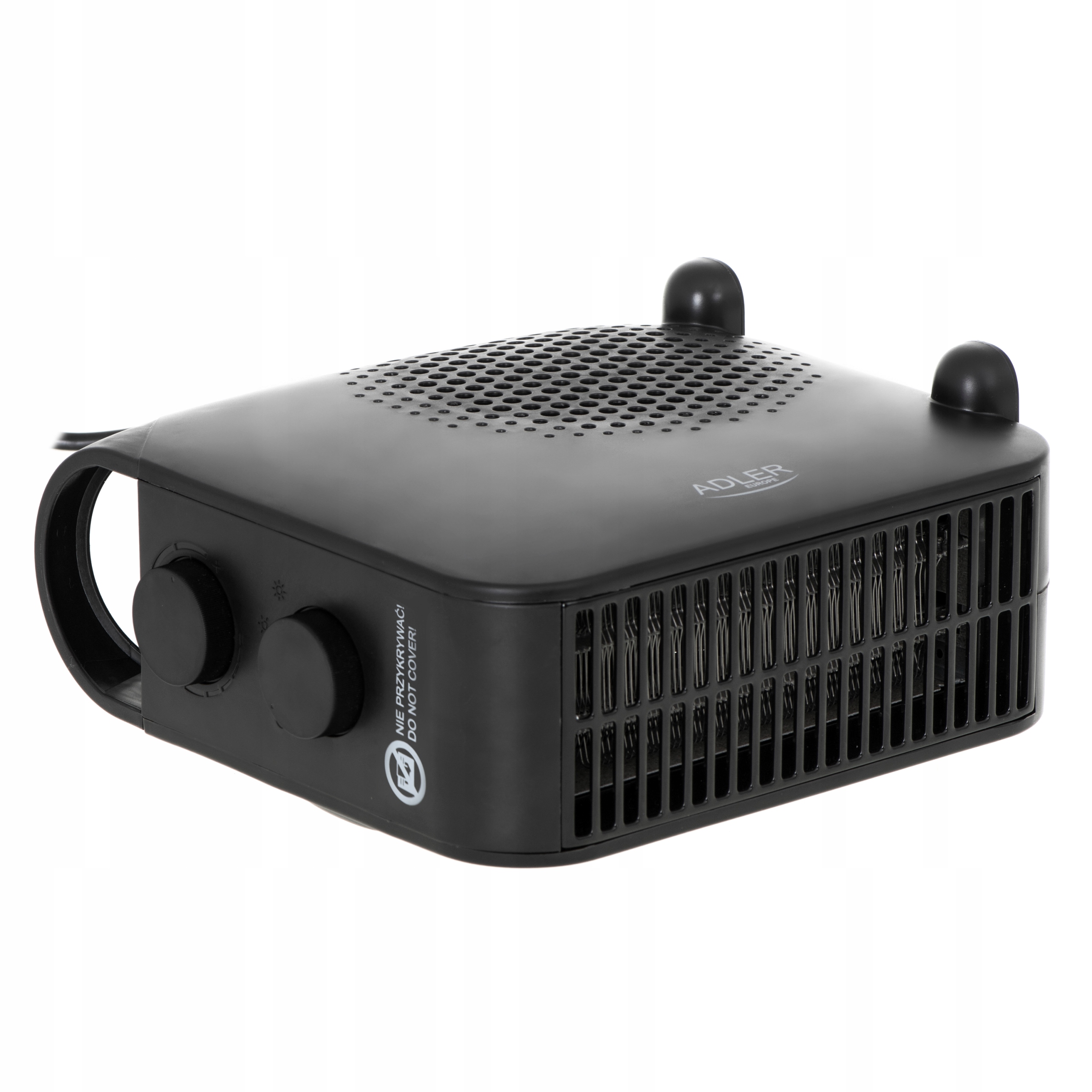 Termowentylator AD 7725 Black 2000W 2 Poziomy Mocy + Termostat