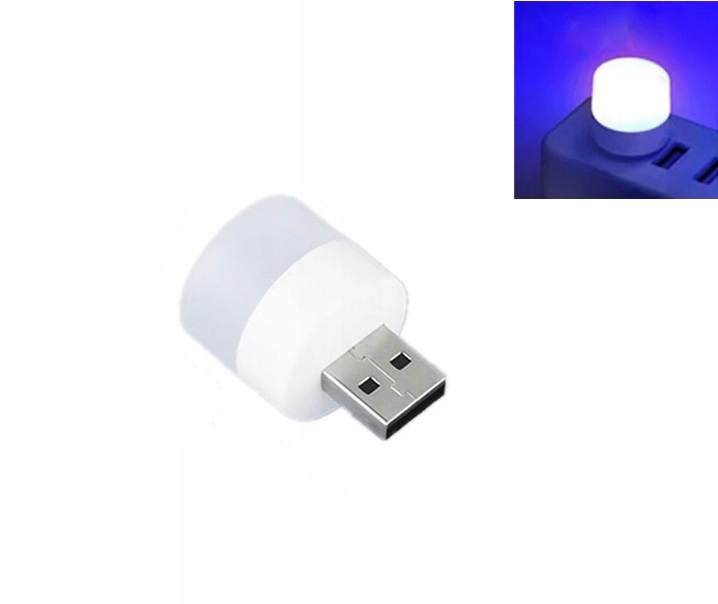 

Lampka mini Usb Led 5V 1W Niebieska