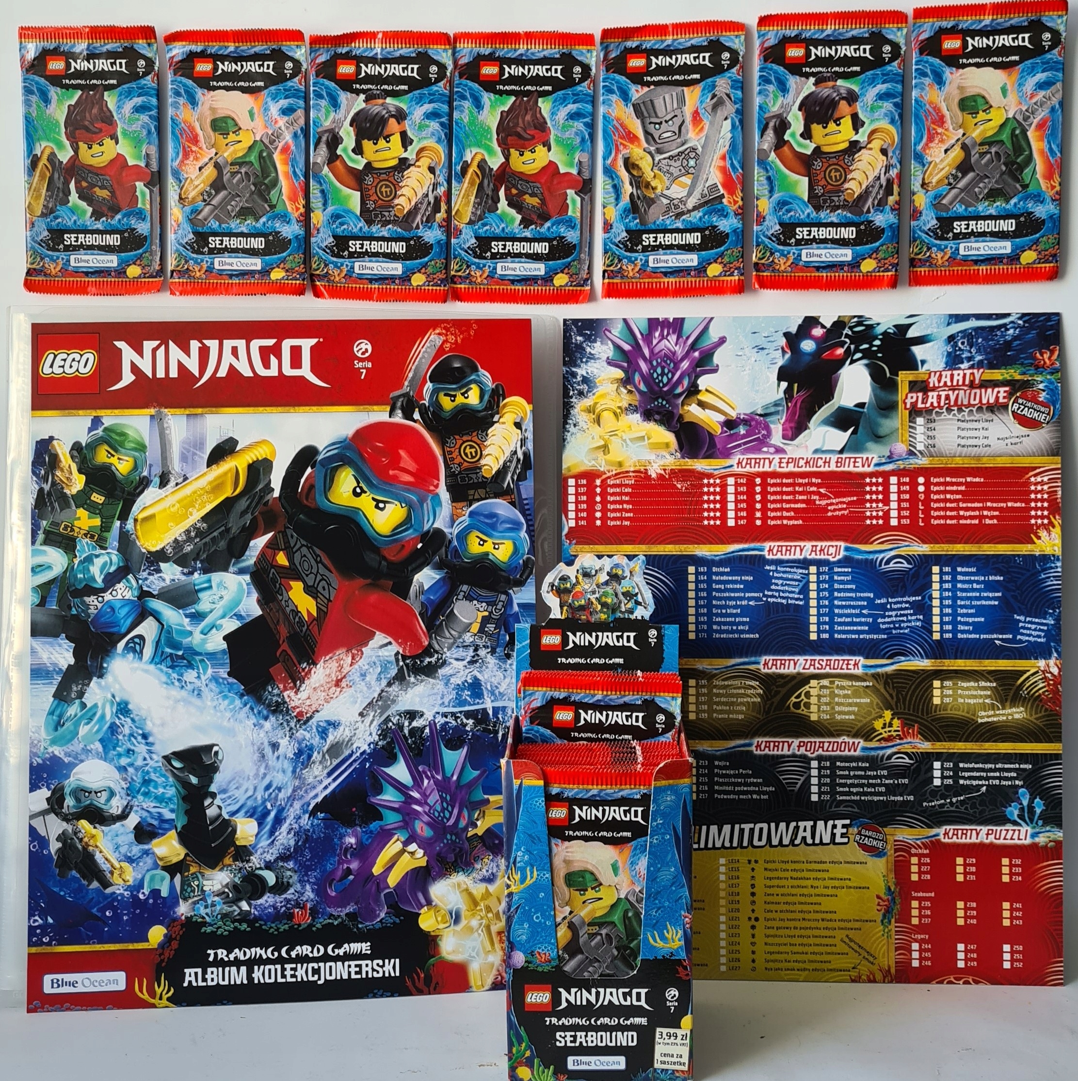 King of Vintage まとめ売り LEGO NINJAGO 7 ALBUM KARTY 100 SASZETK 20 SEABOUND - 13516665628
