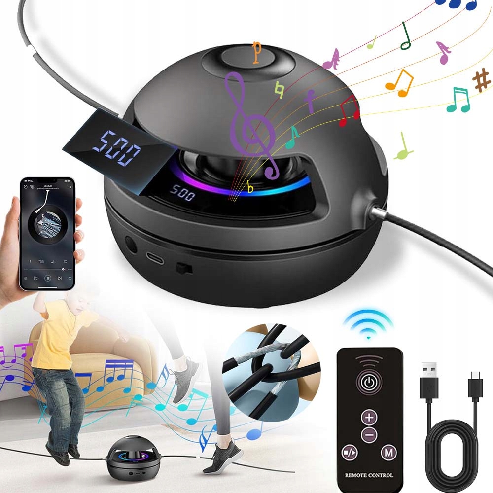 Skakanka Muzyczna Inteligentna Automatyczna Dla Dziecko Z Licznik Pilot