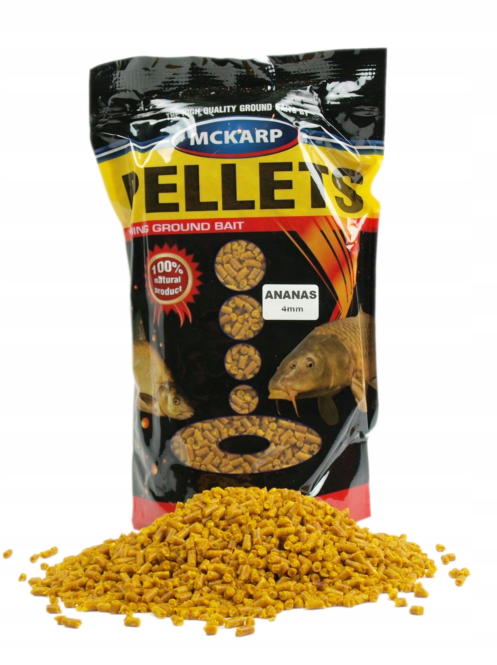 Ananas 4mm Pellet zanętowy 1kg feeder Mckarp