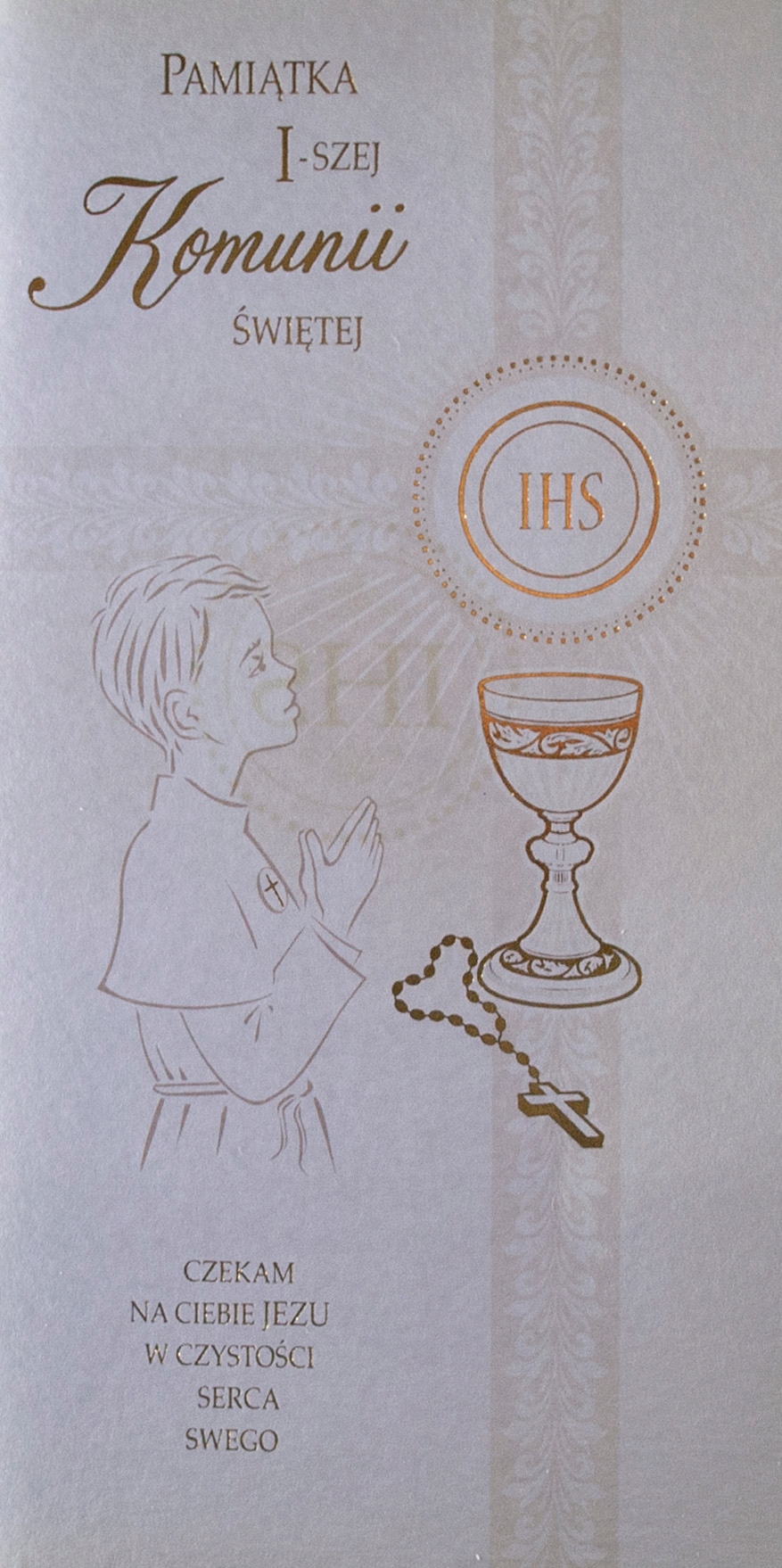 PAMIĄTKA I KOMUNII ŚWIĘTEJ KARTKA OKOLICZNOŚCIOWA