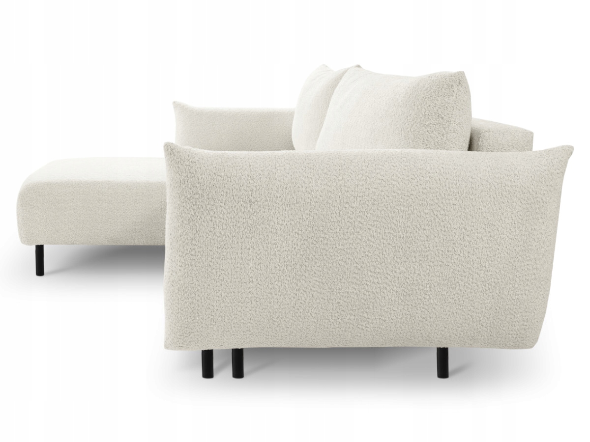 Designový Rohová Sedací Souprava 257×171 Nožičky 15 CM Funkce Spaní Kontejner Vero LN01