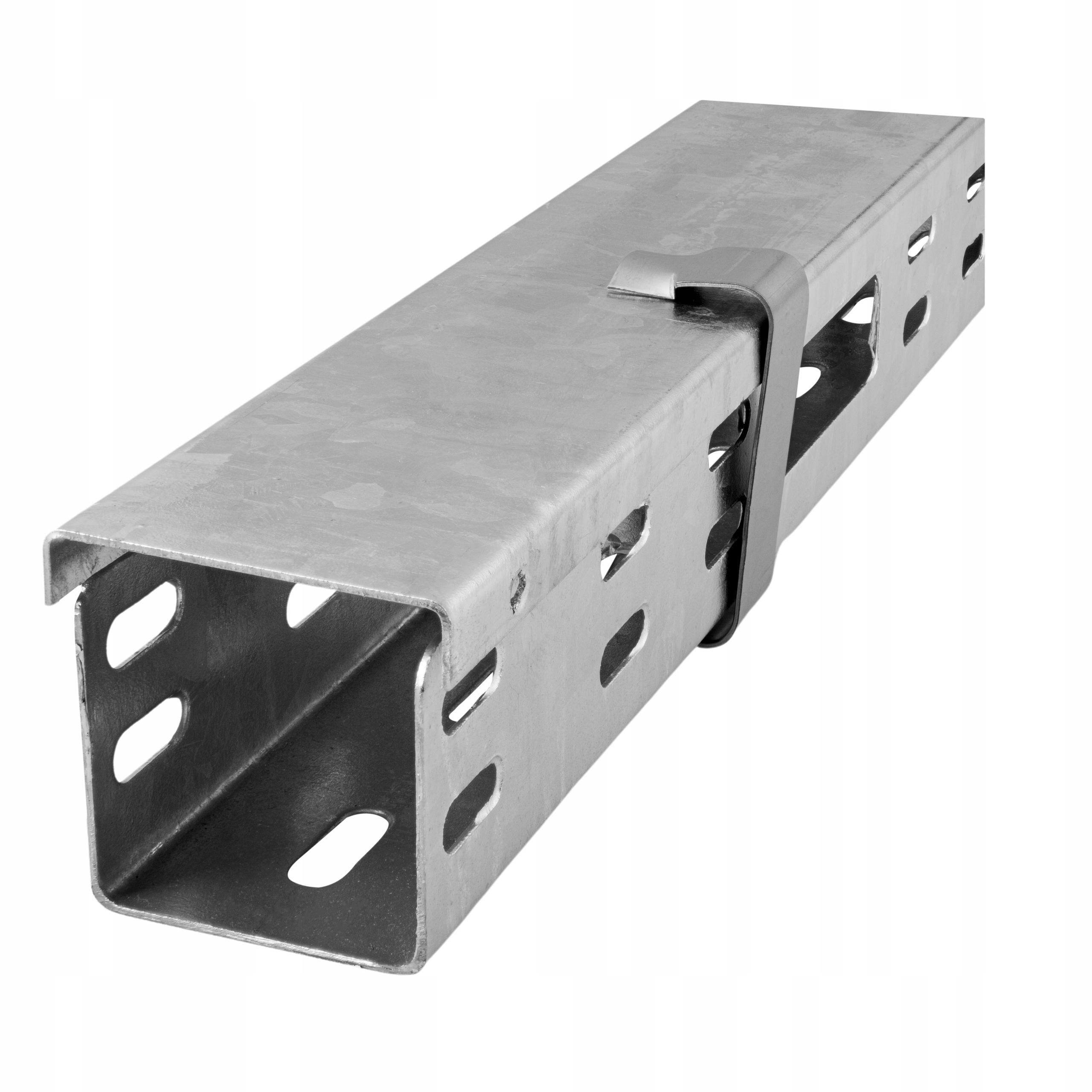 Koryto perforowane z pokrywą zestaw 50x50 mm dł. 2000 mm ocynk zanurzeniowy