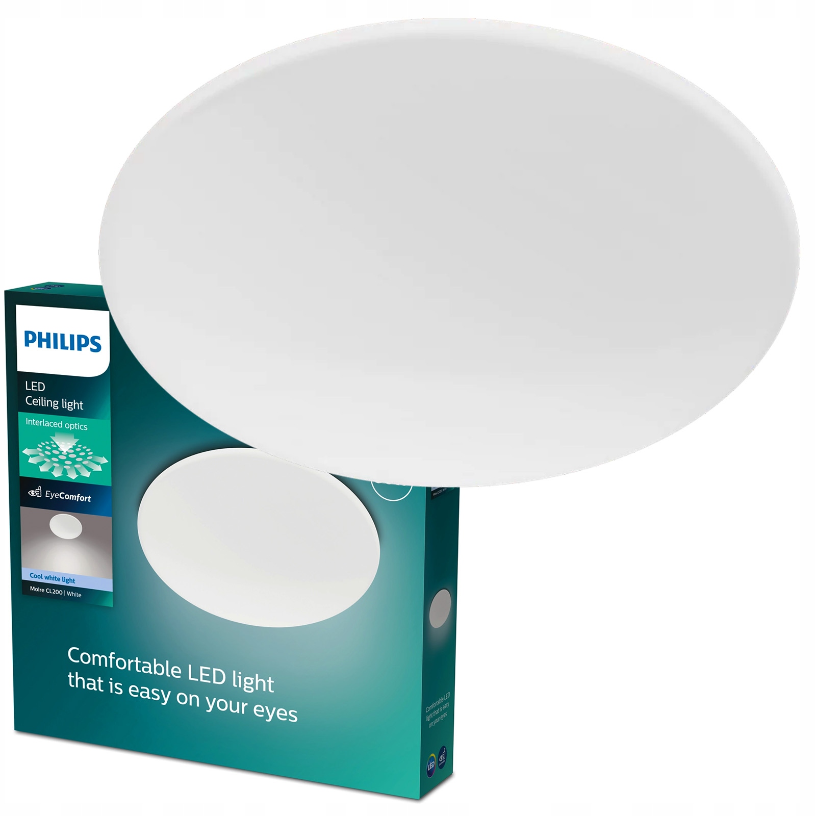 Stropná lampa Stropné Svietidlo na omietku 36W 4000K biela 49 cm Moire Philips