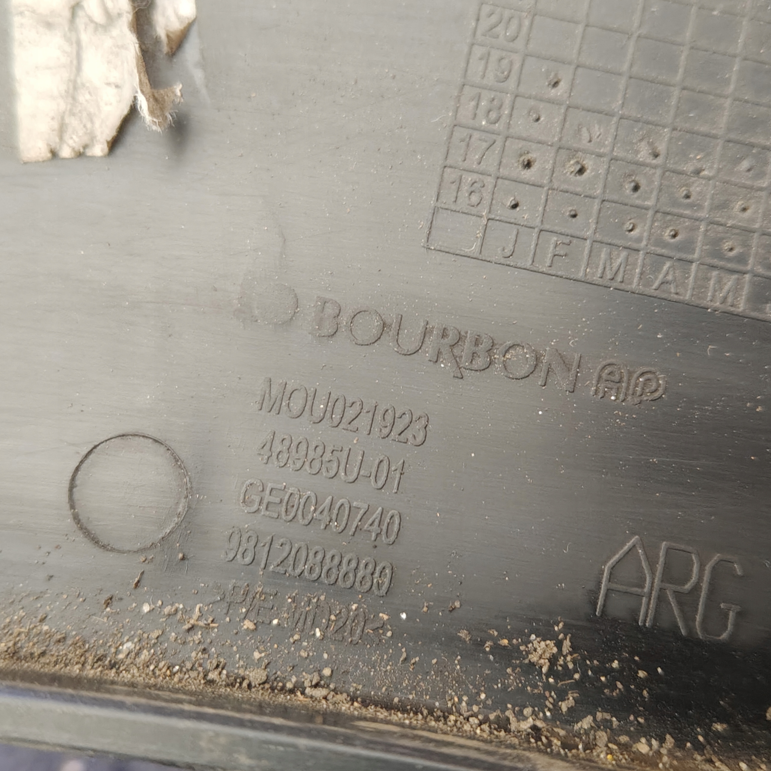 modanatura parafango posteriore sinistra CITROEN C3 III