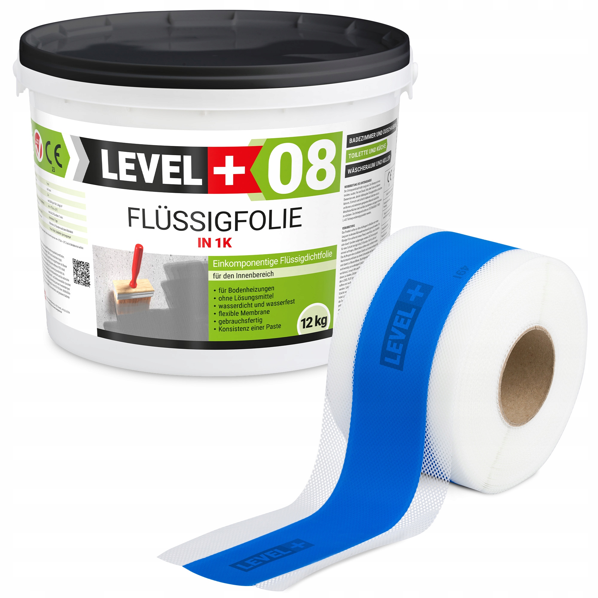 Hydroizolační sada Fólie v kapalině 12 kg Páska 5 m