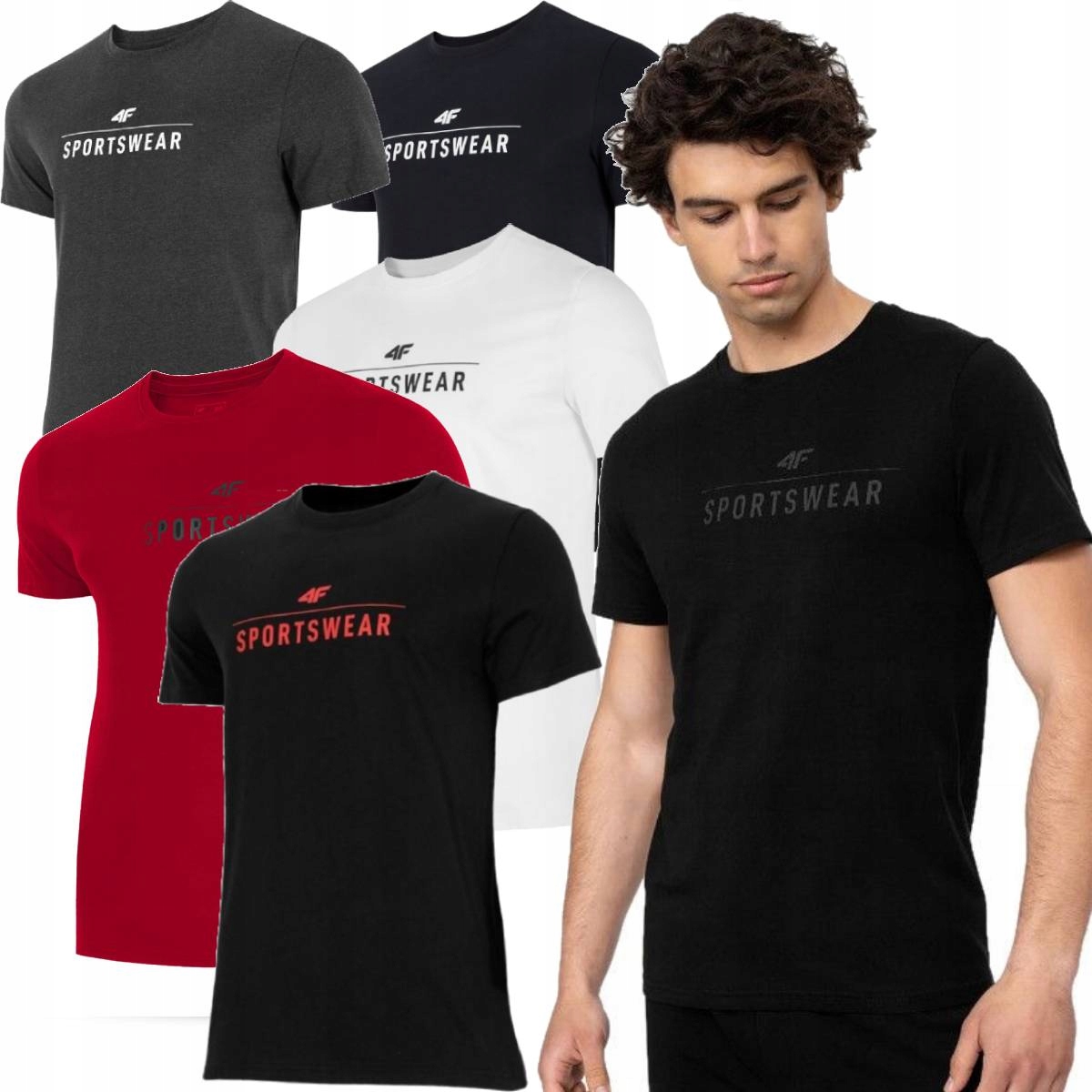 ZESTAW KOSZULEK 4F Lekki T-Shirt BAWEŁNIANY Męski