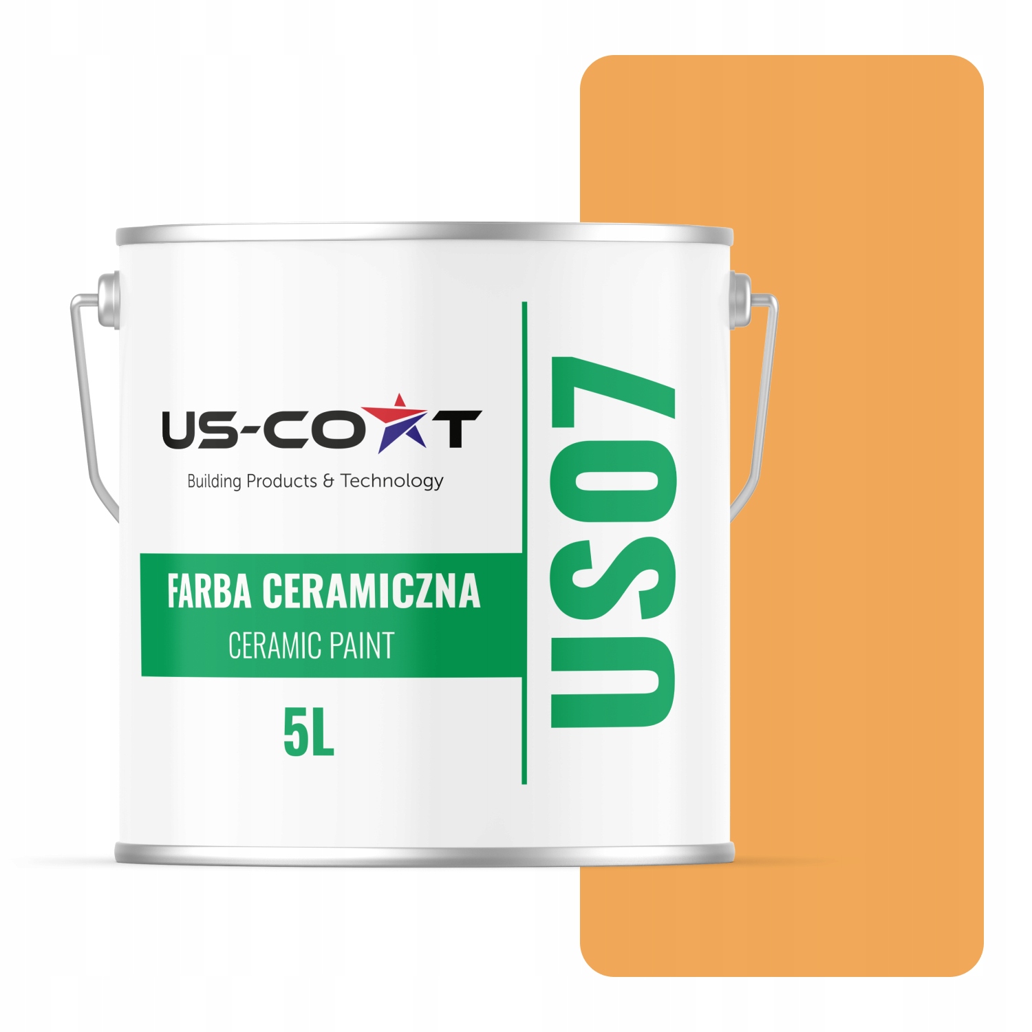 Keramická Farba Na Stenu Tekvicová Farba H6345 5L Hlboká Matná Na Stropné Steny