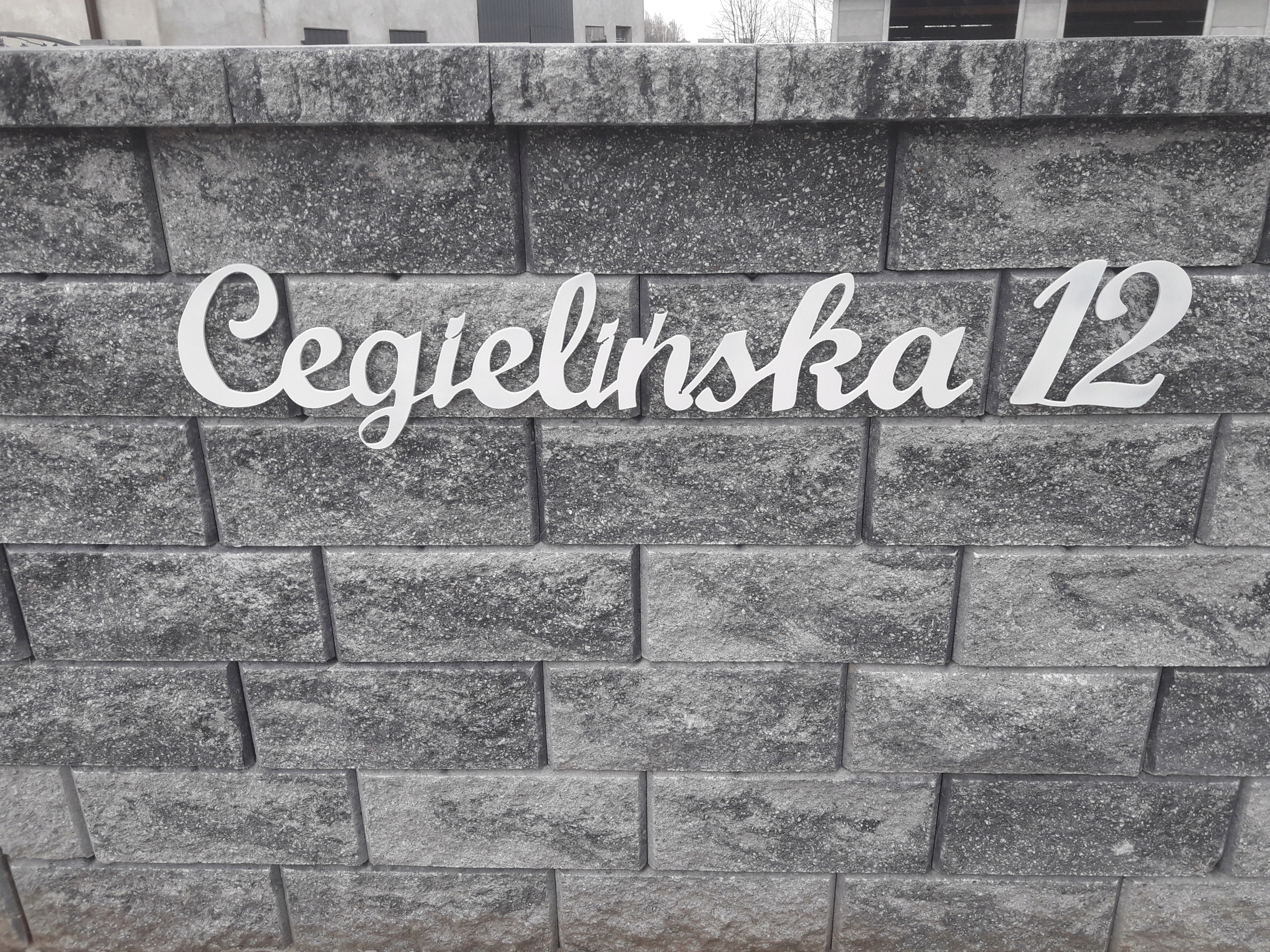 

Napis Na Dom Ulica Numer Domu Wypalane Cnc 10 CM