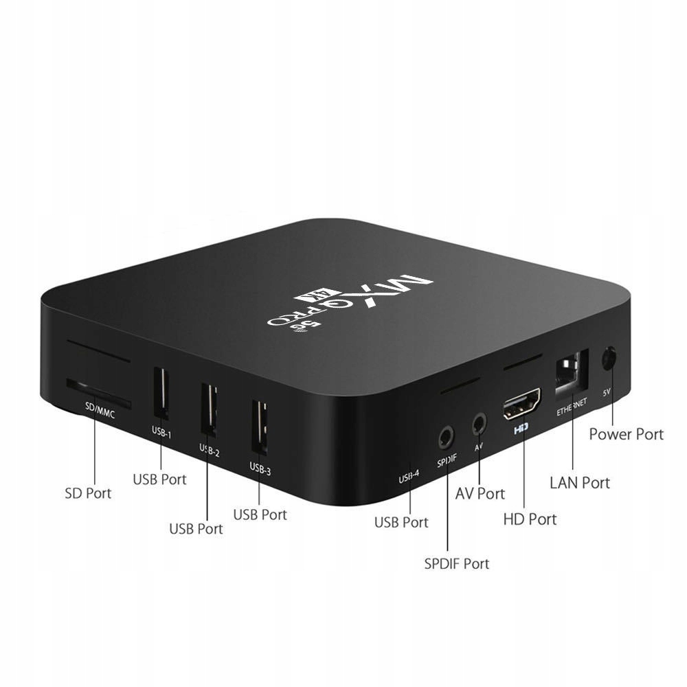 SMART TV BOX 16GB MQX PRO 4K ANDROID NETFLIX HBO Model TV-002