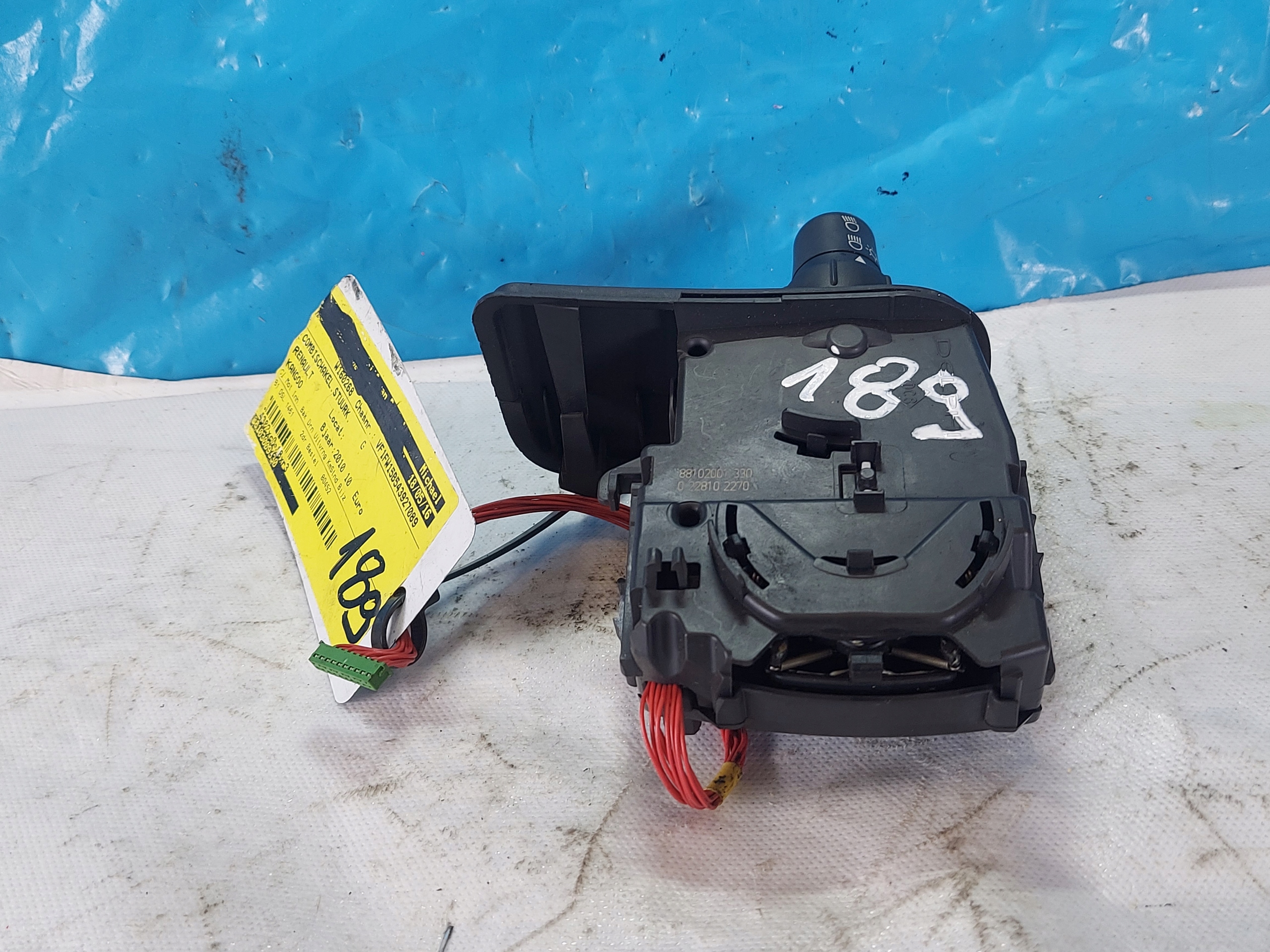 DEVIO LUCI DEVIO volante DEVIO LUCI TERGICRISTALLO TERGI CLIO III KANGOO II 88102001330