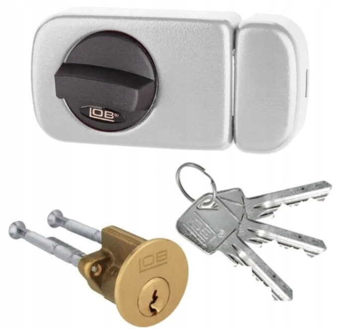 Lob Přídavný zámek TB51, povrchový, bílý, 3 klíče