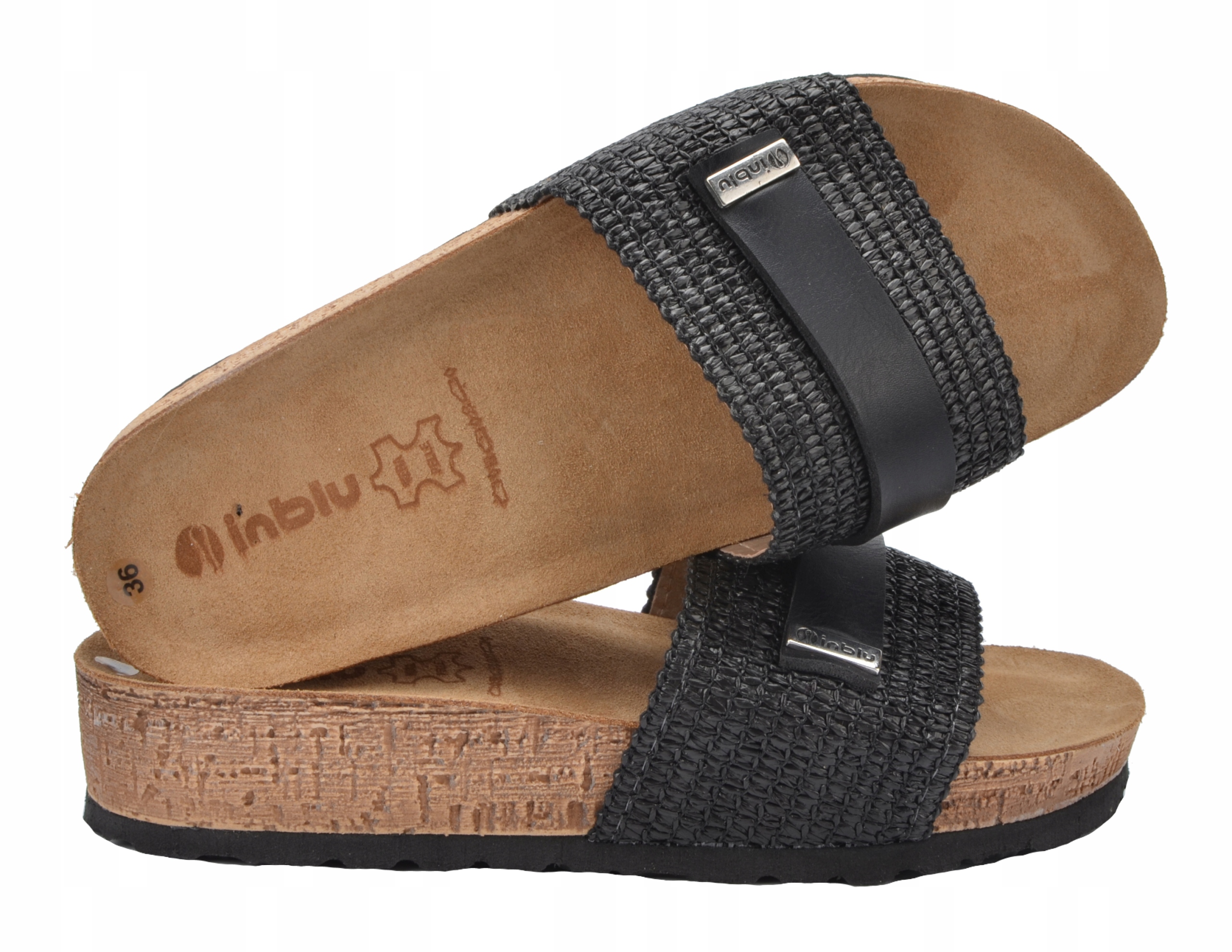 KLAPKI DAMSKIE INBLU SKÓRA NM25 PROFILOWANE 36