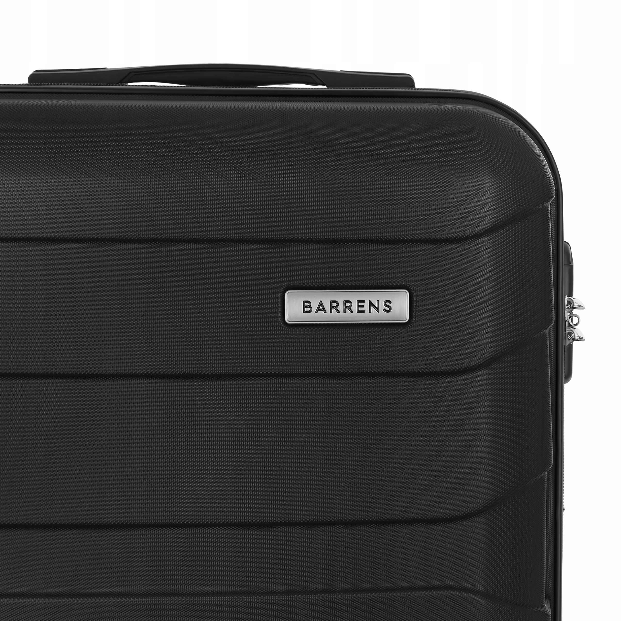 BARRENS WALIZKA ŚREDNIA PODRÓŻNA TORBA PODRÓŻNA LEKKA BAGAŻ czarna 60l XL Materiał dominujący ABS