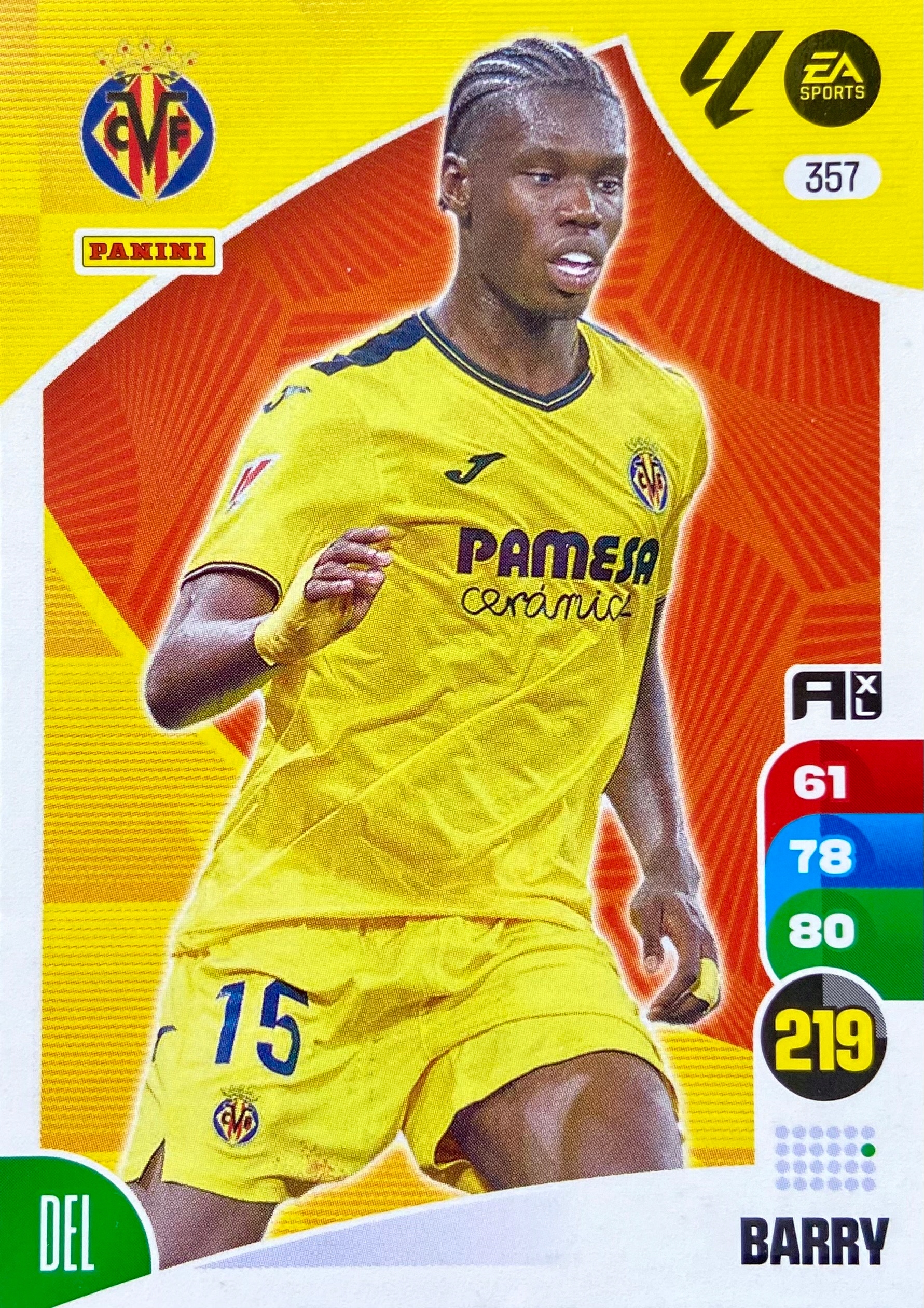 Panini La Liga 2024-25 2025 Base 357 Barry Villarreal Cf