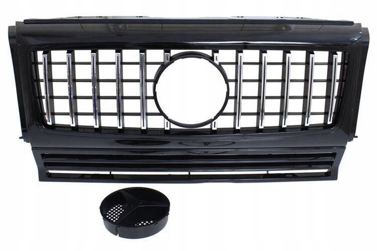 GRILL MERCEDES BENZ W463 G63 LOOK SHINY BLACK 90-18