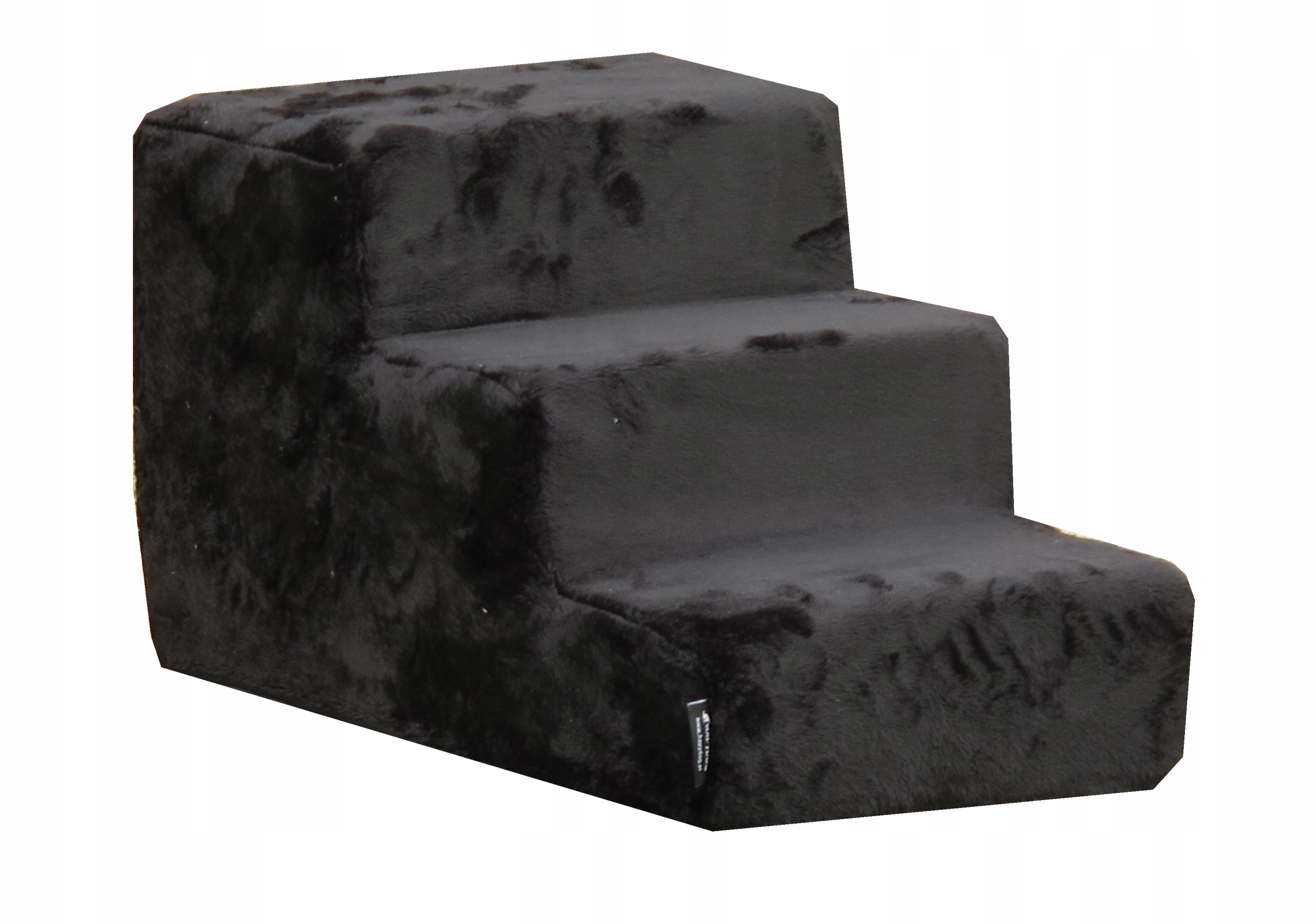 Schodki/schody do kanapy futerko 3 czarny