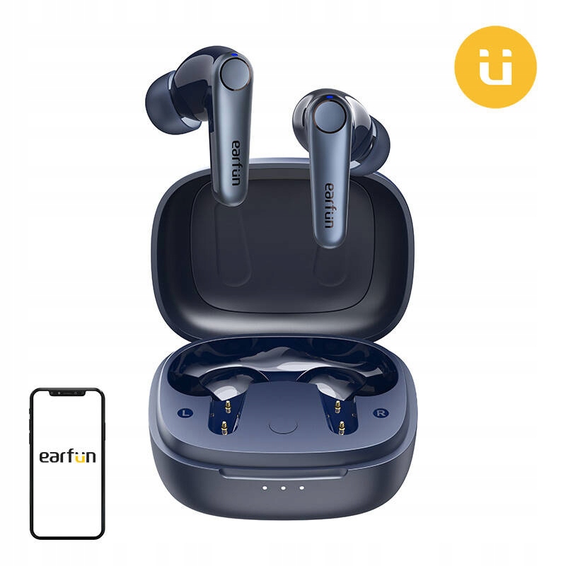 Sluchátka Tws Earfun Air Pro 3 Anc Bluetooth 5.3 Modrá