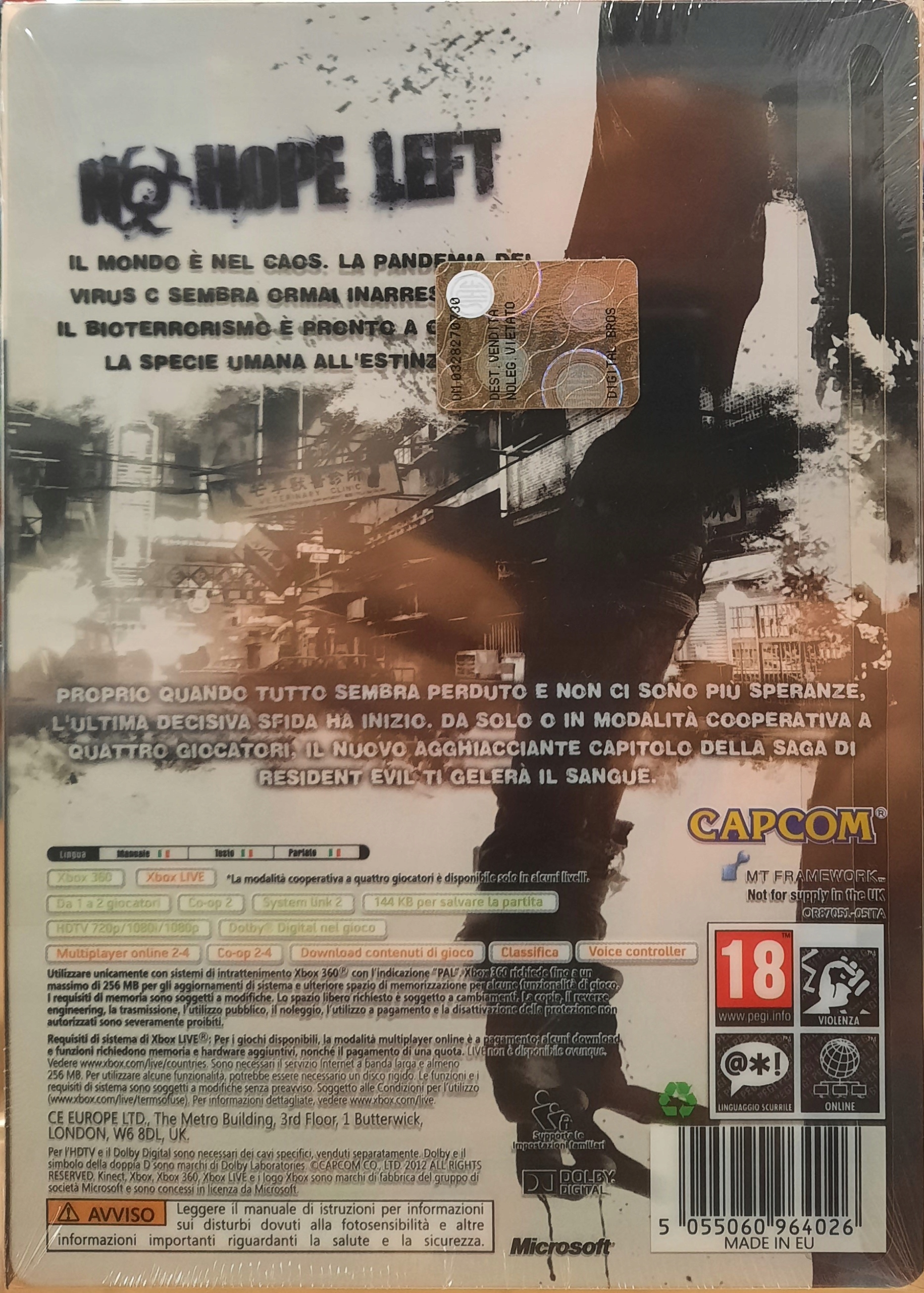 RESIDENT EVIL 6 / napisy PL / steelbook / X360 Tematyka gry akcji