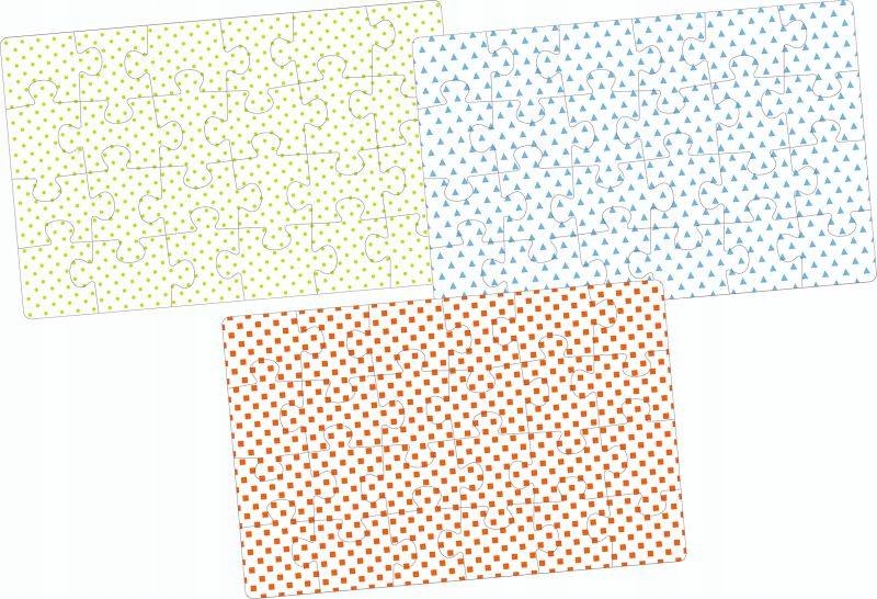 Zestaw Puzzli Pojazdy Rolnicze 3 obrazki Goki Liczba elementów 72