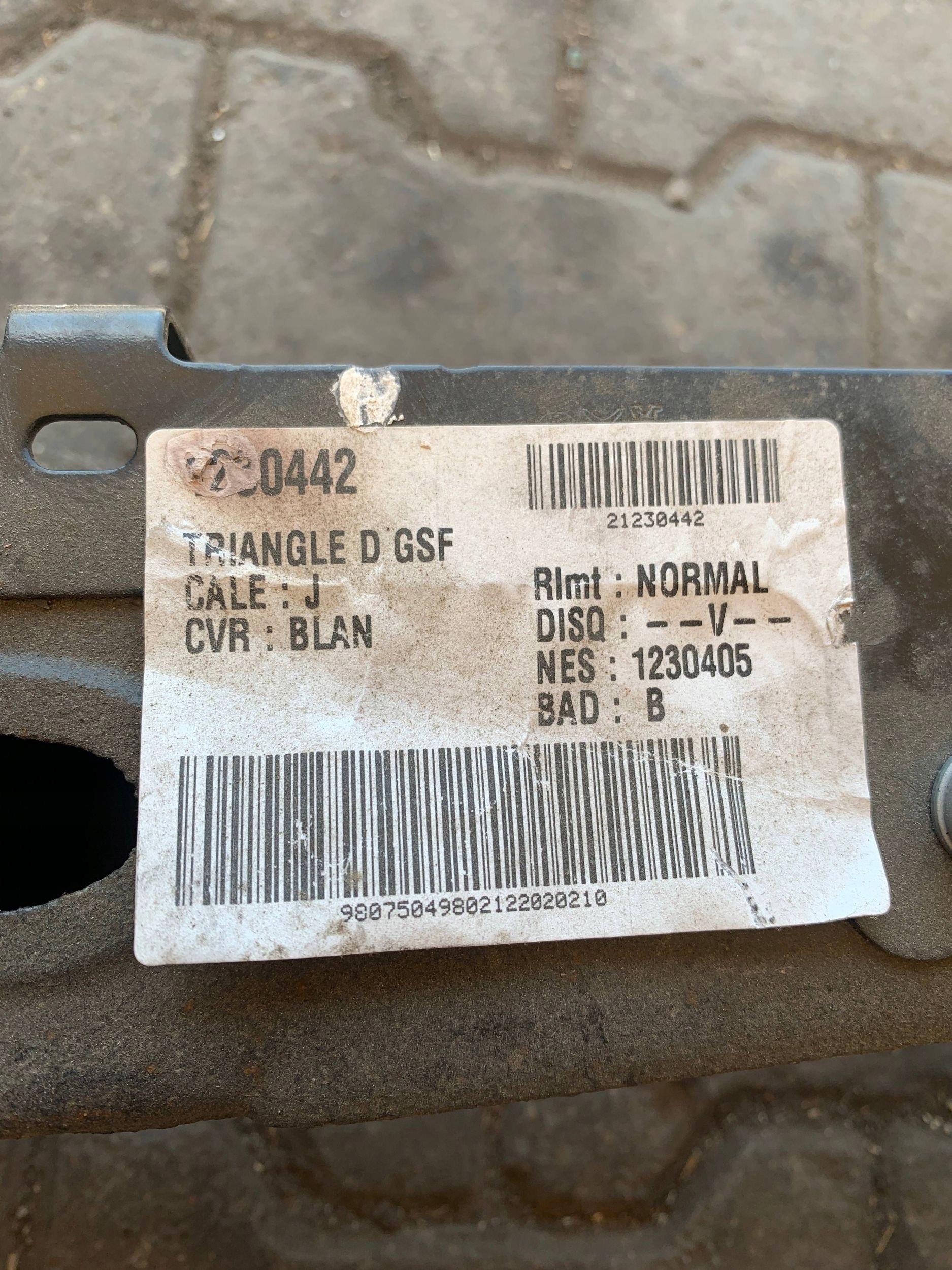swing arm right rear part 9807504980 VIVARO C (2019-) JUMPY PROACE SCUDO